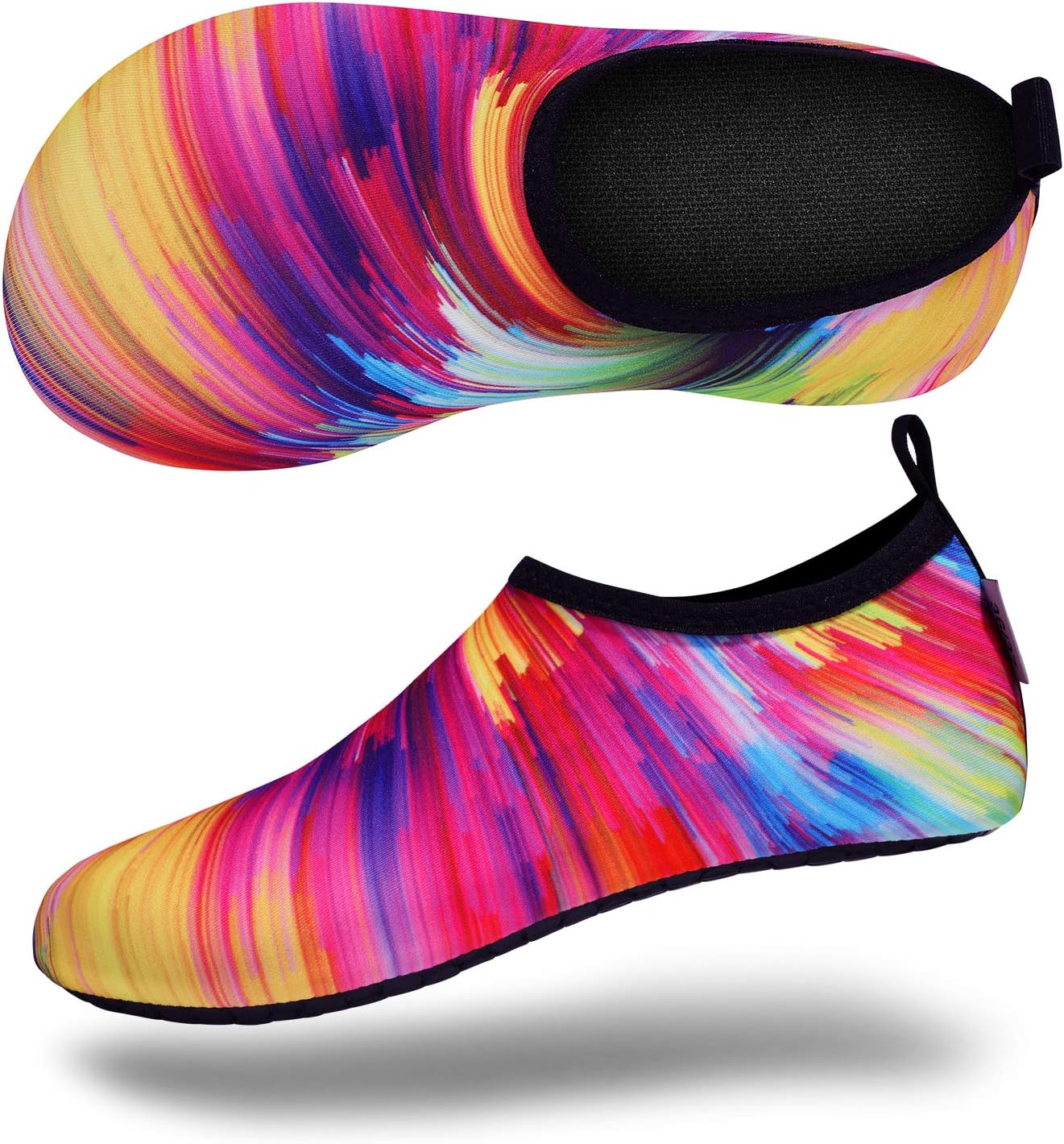 VIFUUR Water Shoes for Men Women Barefoot Quick Dry Aqua Socks Slip On | Lightweight, Breathable Upper, Flexible Sole, Drainage Design, Easy Slip-On Fit for Water Activities