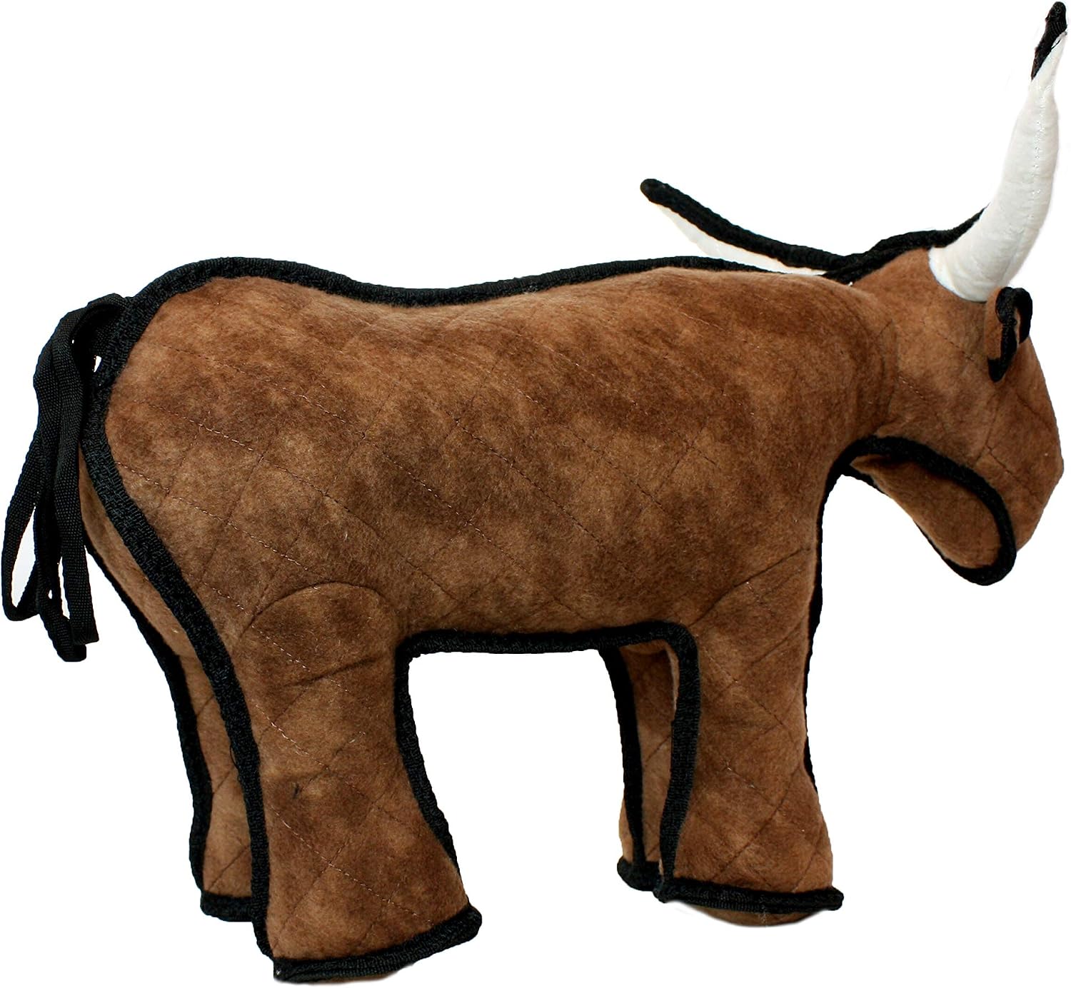 TUFFY® : Cow Dog Toy: Ultra Durable Plush Toy with Multiple Layers & Reinforced Seams, Washable and Floats, Original Construction