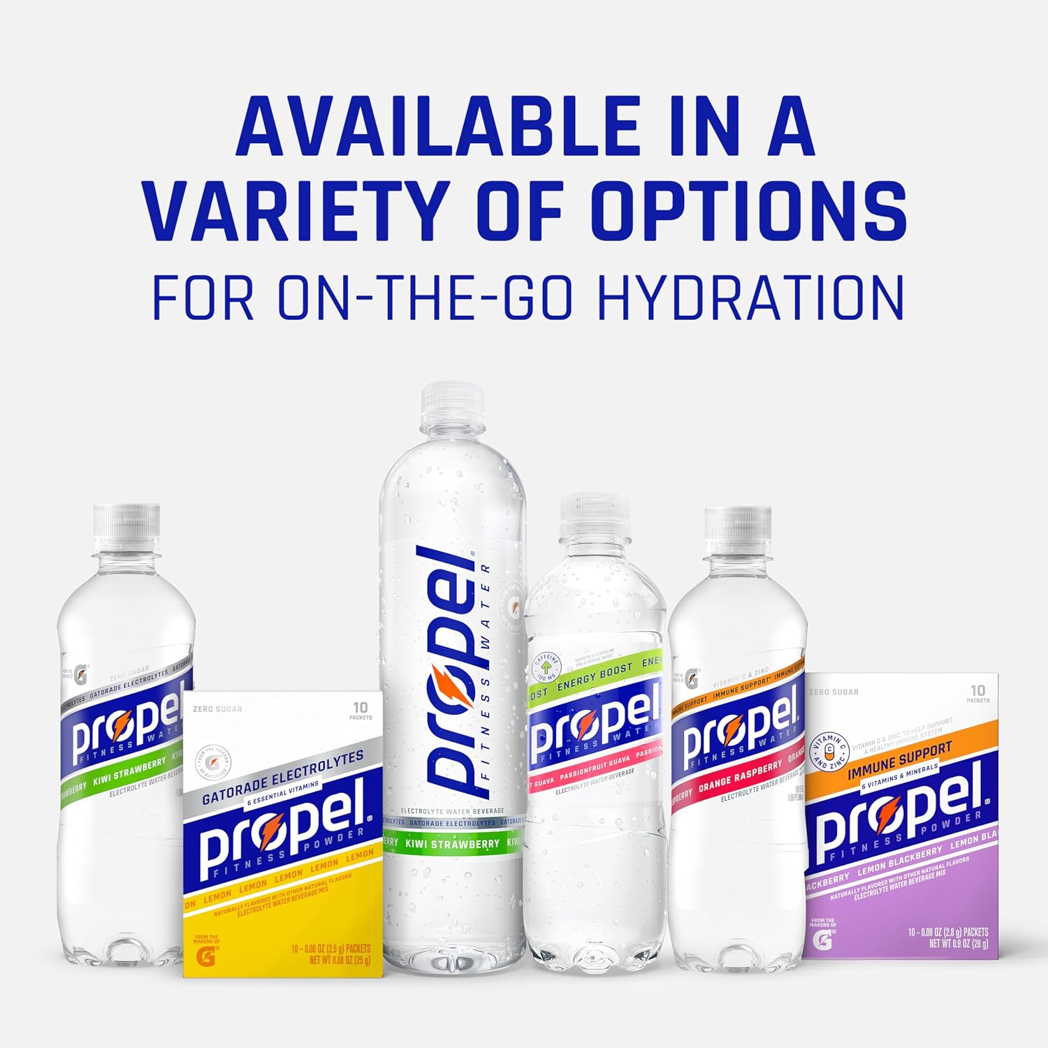 Propel, Kiwi Strawberry, Zero Calorie Sports Drinking Water with Electrolytes and Vitamins C&E, 16.9 Fl Oz (12 Count)