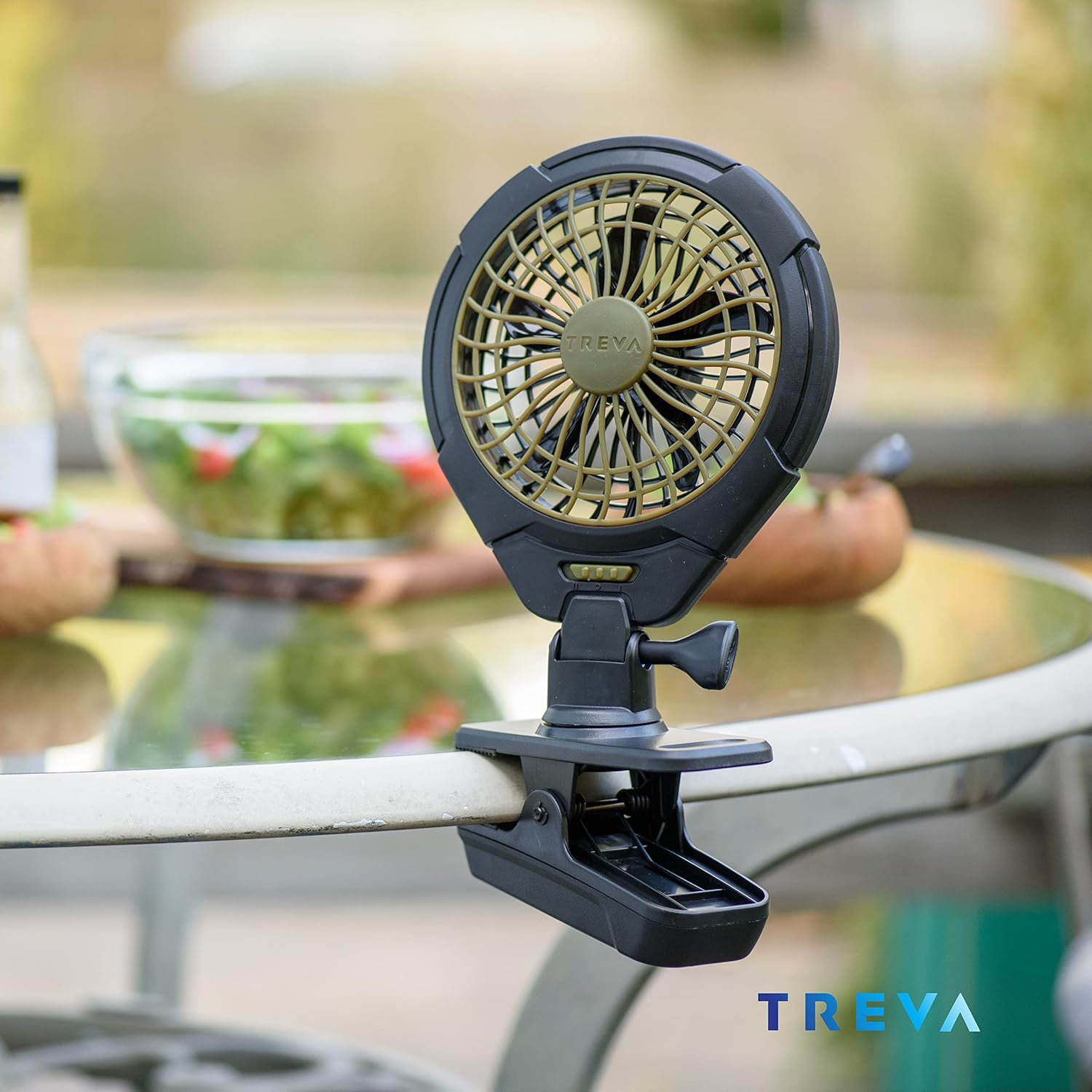 Treva 5 in Battery Powered Clip Fan with Clamp | Yes