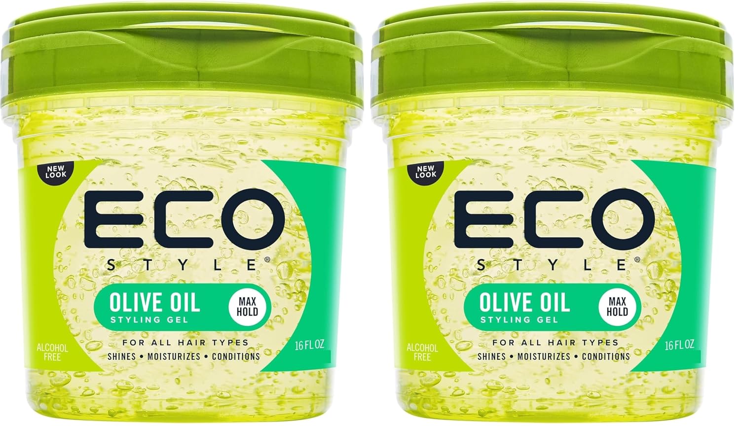 Eco Style Gel Olive Oil Styling - Adds Shine and Tames Split Ends - Delivers Moisture to Scalp - Nourishes And Repairs - Provides Weightless and Superior Hold - Ideal for all Hair - 8 oz
