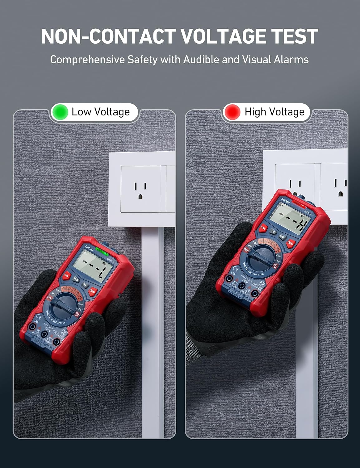 AstroAI Digital Multimeter, TRMS 4000 Counts, Auto-Ranging, Battery Test