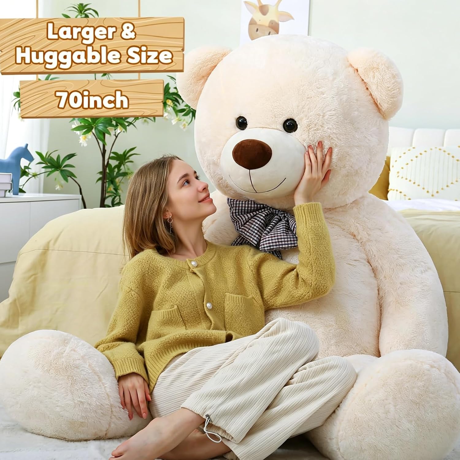 Toys Studio 47 Inch Big Teddy Bear Giant Stuffed Animal for Girls