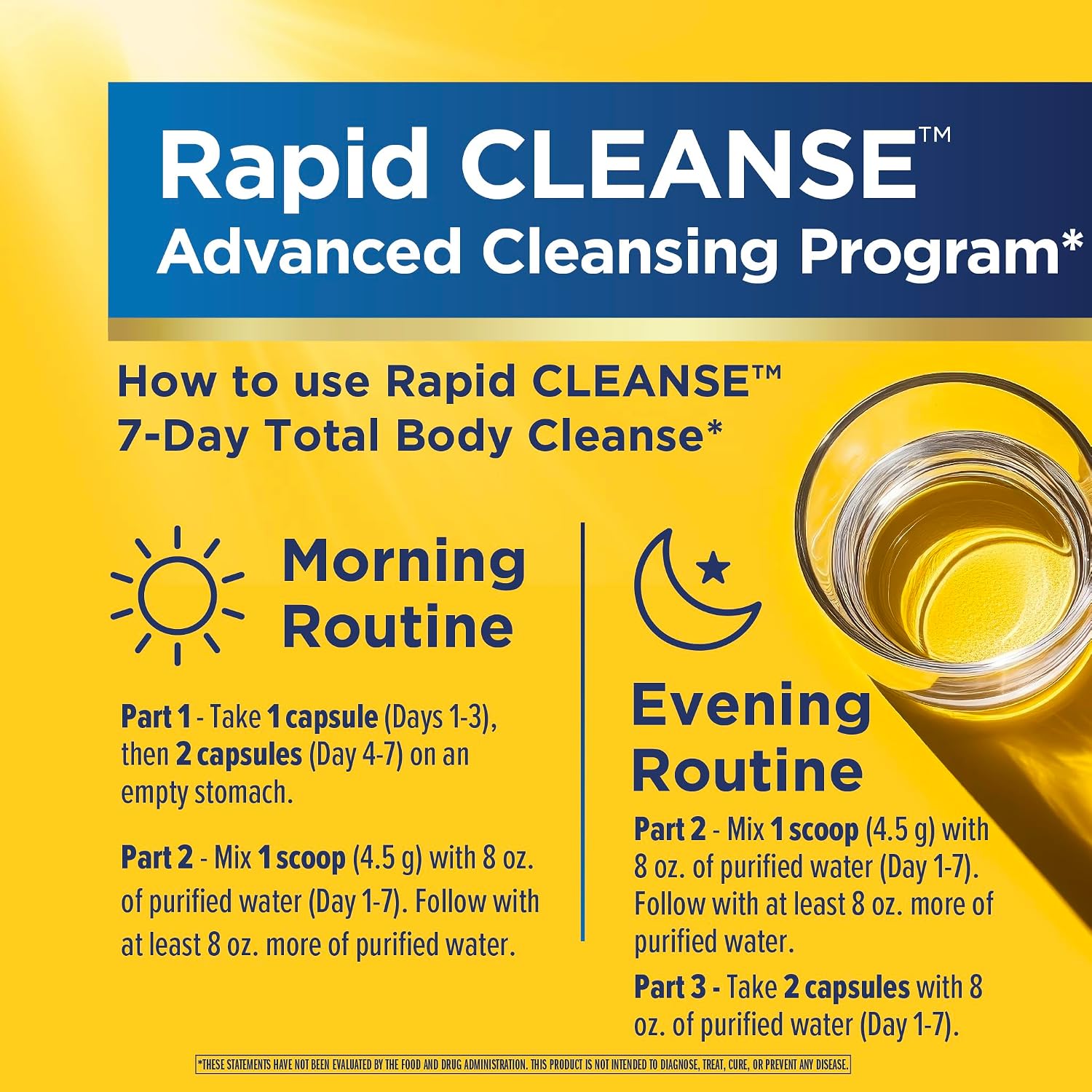 Renew Life Rapid Total Body Cleanse | 7 Day Program | Supports Regularity | Advanced Formula | Vegetarian, Dairy, and Gluten Free Supplement