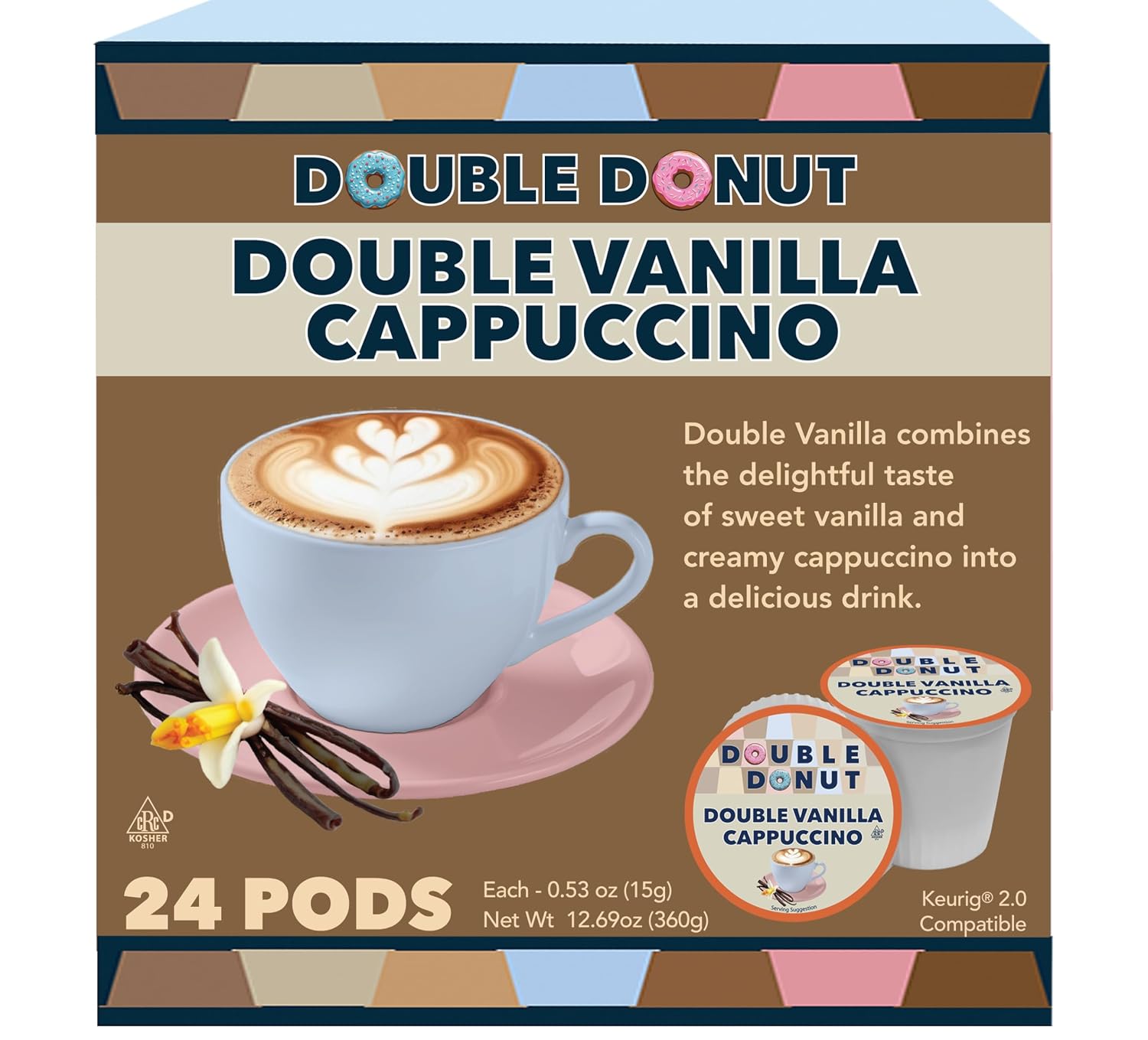 Double Donut Coffee Breakfast Blend Coffee Pods, Light Roast Coffee in Recyclable Single-Serve Pods for Keurig K Cups Brewer Machines, 80 Count Bulk Pack, original version