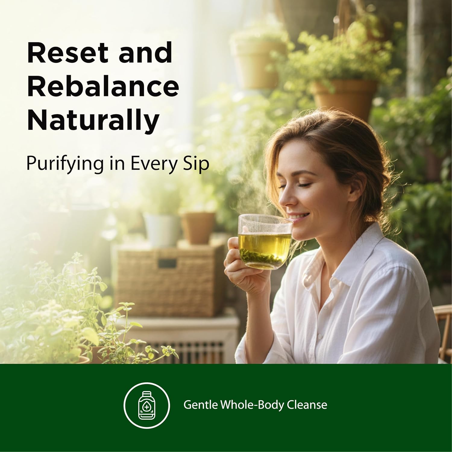 Flora - Flor-Essence - Gentle Detox Tea for a Full-Body Cleanse - Contains Organic Slippery Elm Bark, Rhubarb, Burdock Root & More - Vegan, Non-GMO & Gluten-Free - 17 fl. oz.