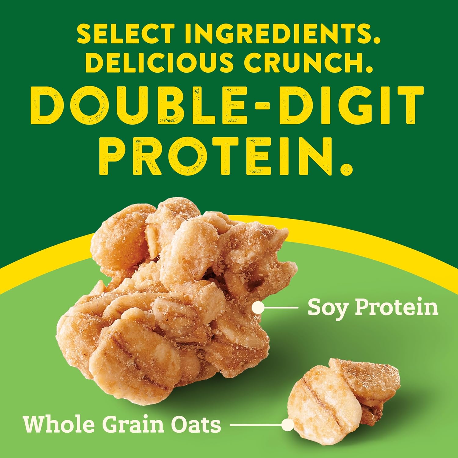 Nature Valley Oats & Honey Protein Granola, Resealable Pouch, 11 oz | 13g Protein & 33g Whole Grain per Serving, Good Source of Fiber, No Artificial Flavors or Colors
