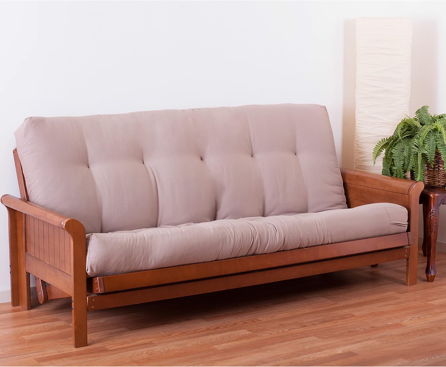 Blazing Needles Renewal 7" Twill Futon Mattress, Full, Aqua Blue