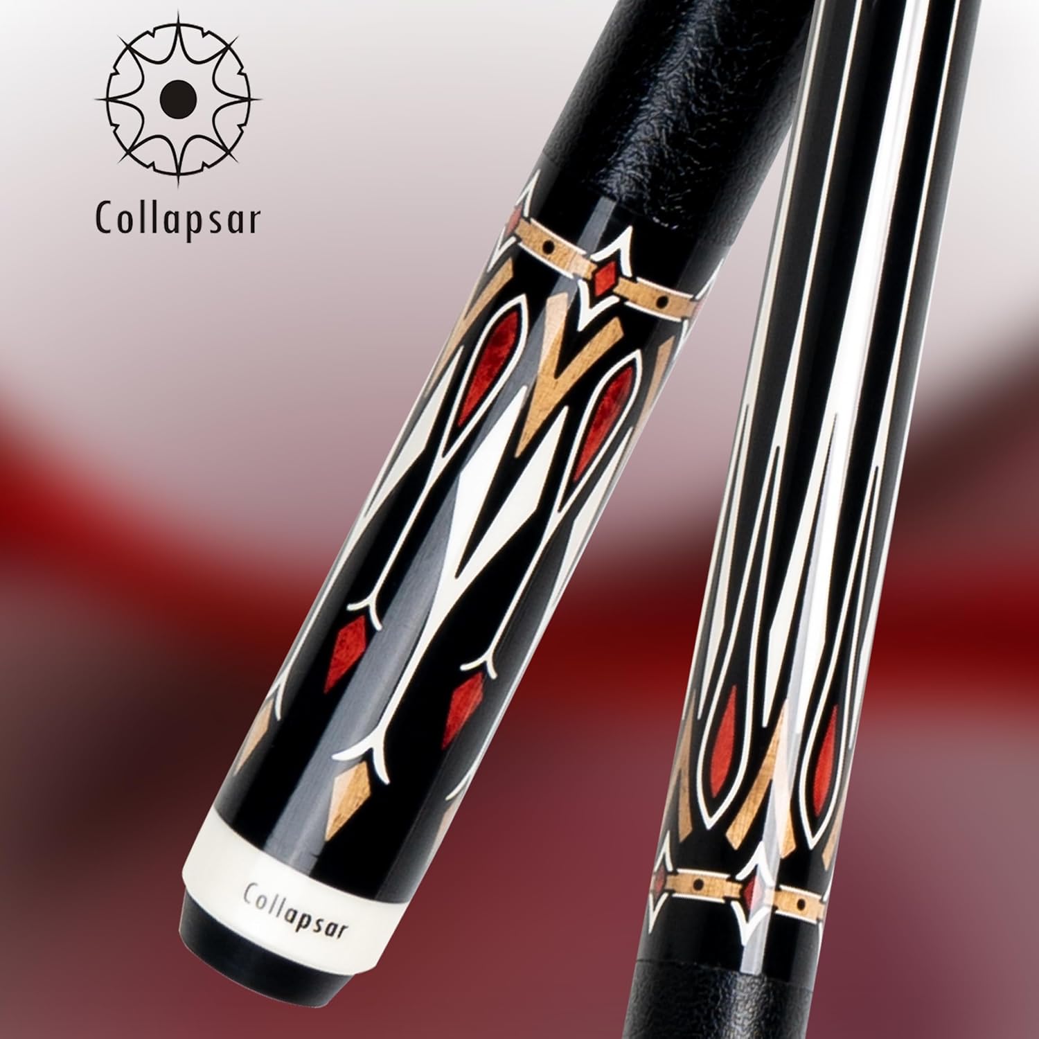 Collapsar CA Pool Stick with 1X1 Hard Case 58" Billiard Cue Stick | Canadian Maple Shaft with 13mm Cue Tip,19-21 oz Professional Pool Cue Set