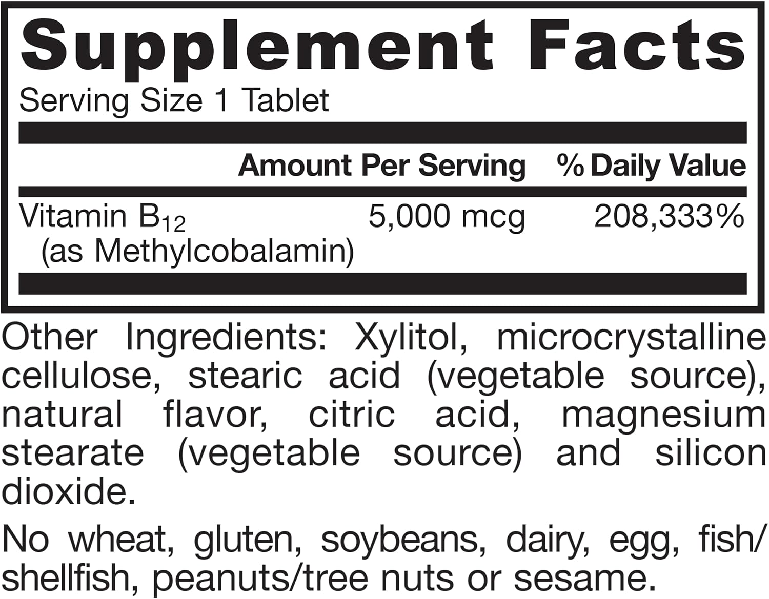 Jarrow Formulas Methyl Vitamin B12 5000 mcg - 60 Chewable Tablets, Naturally Fruit Flavored- Bioactive B12 Vitamin - Supports Cellular Energy Production, Brain Health & Metabolism - 60 Servings | Fruit Flavored, Bioactive B12 Vitamin, Supports Cellular E…