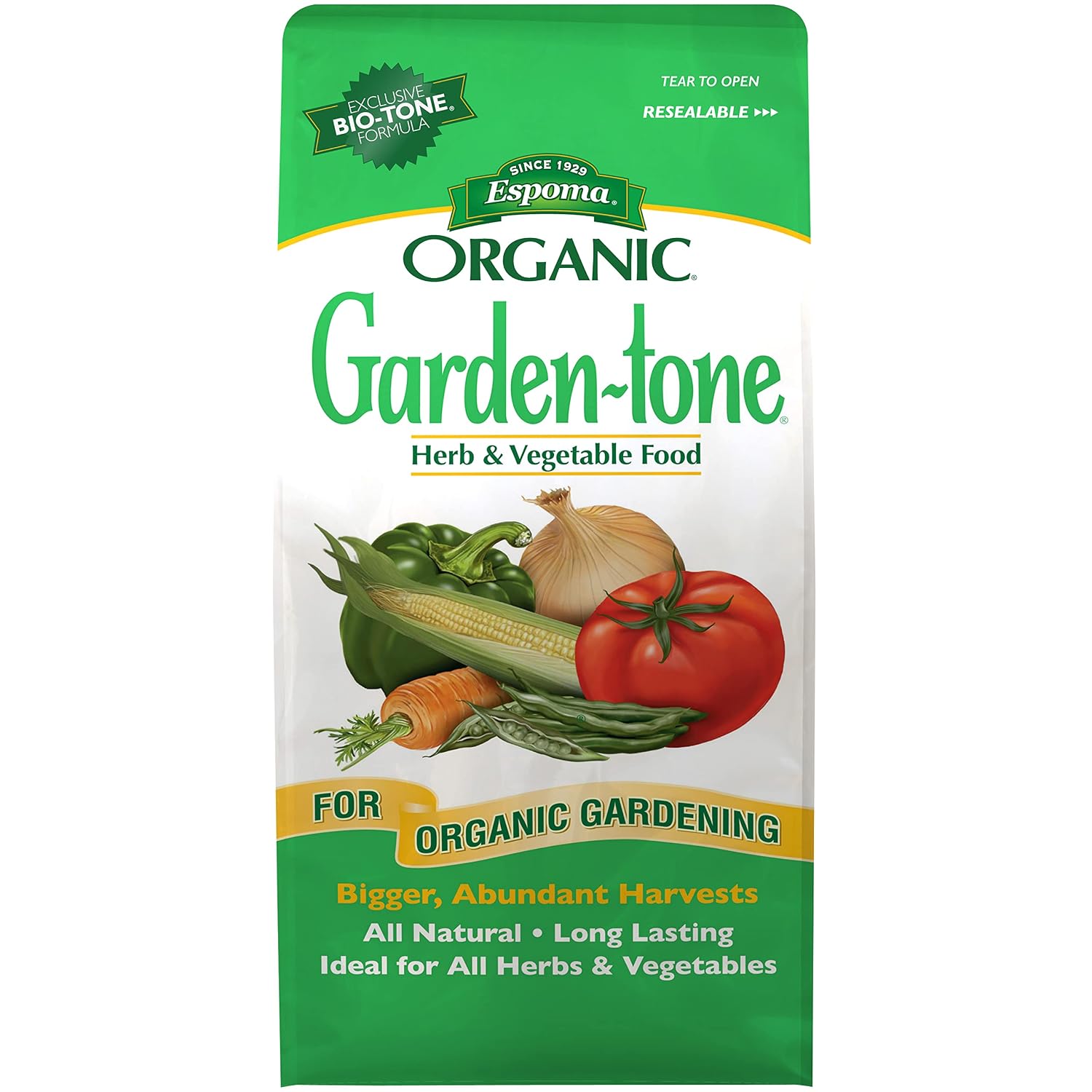 Espoma Organic Garden-Tone 3-4-4 Organic Fertilizer for Cool & Warm Season Vegetables and Herbs. Grow an Abundant Harvest of Nutritious and