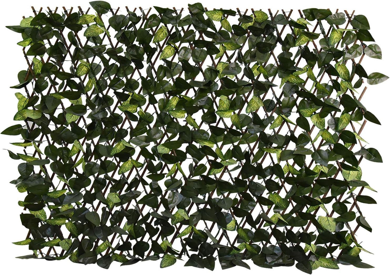Expandable Fence Privacy Screen for Balcony Patio Outdoor,Decorative Faux Ivy Fencing Panel,Artificial Hedges (Single Sided Leaves)……