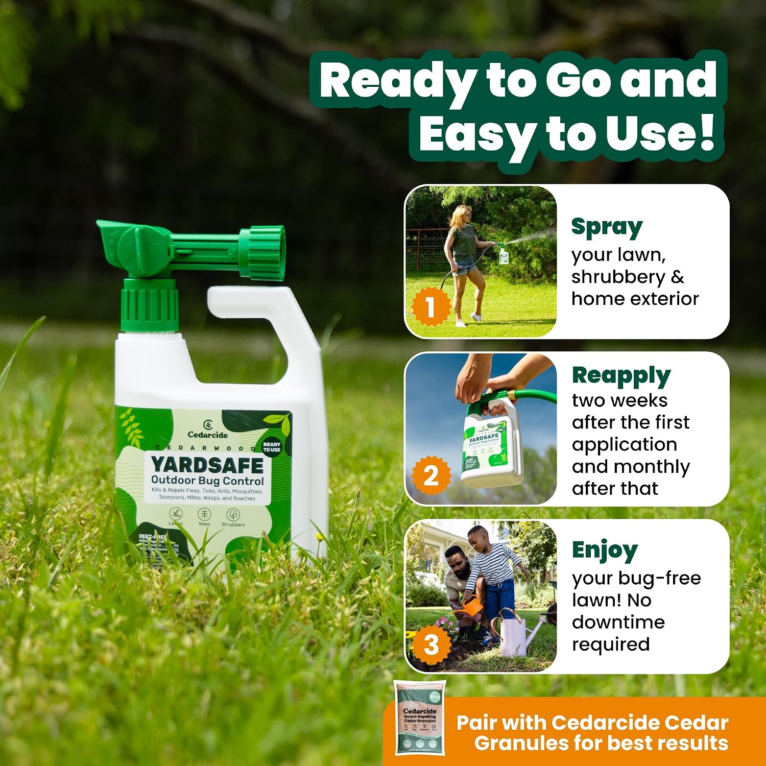 Outdoor YardSafe | Kills & Repels Mosquitoes, Ticks, Fleas