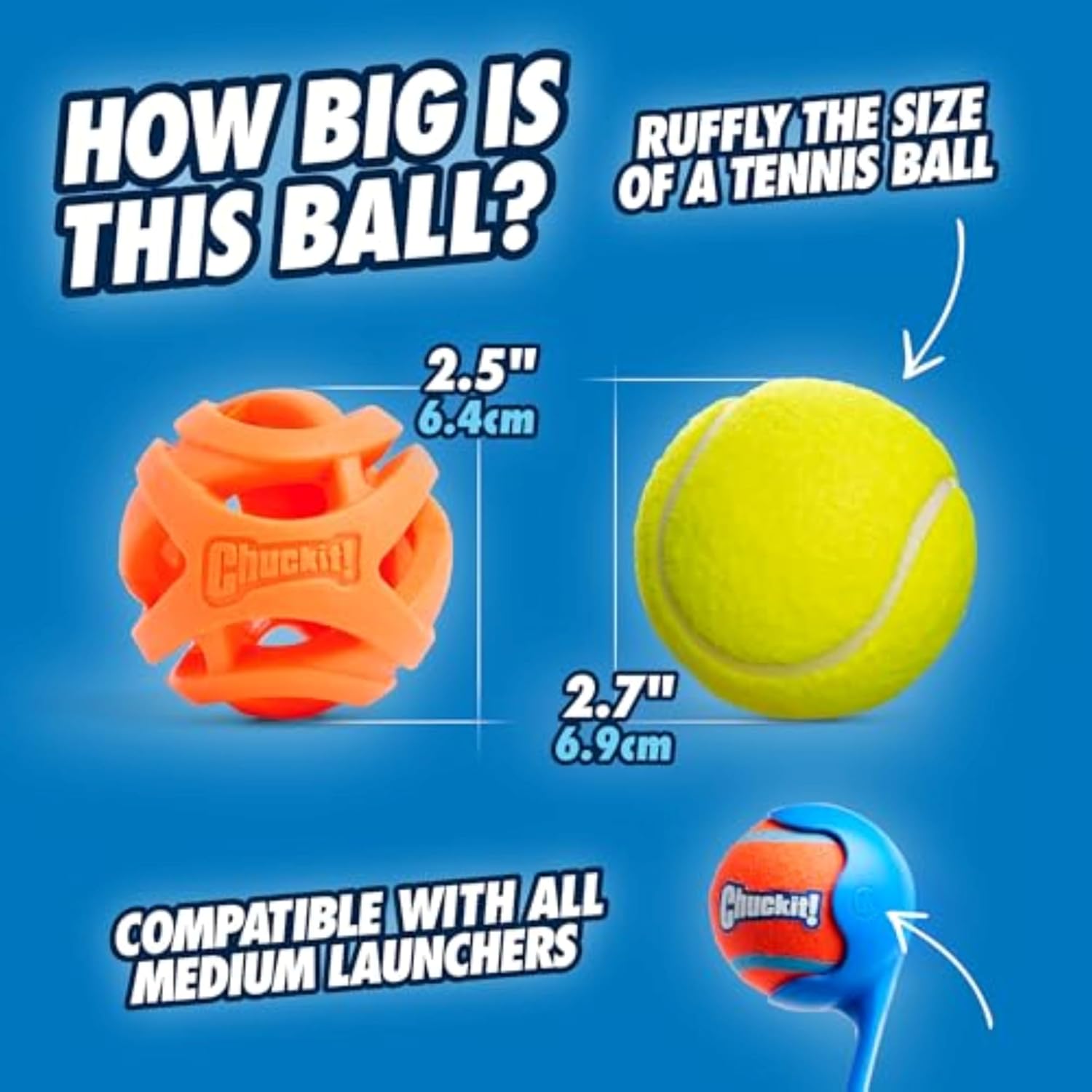 Chuckit! Air Fetch Ball Dog Toy, Small (2 Inch Diameter), for dogs 0-20 lbs, Pack of 2