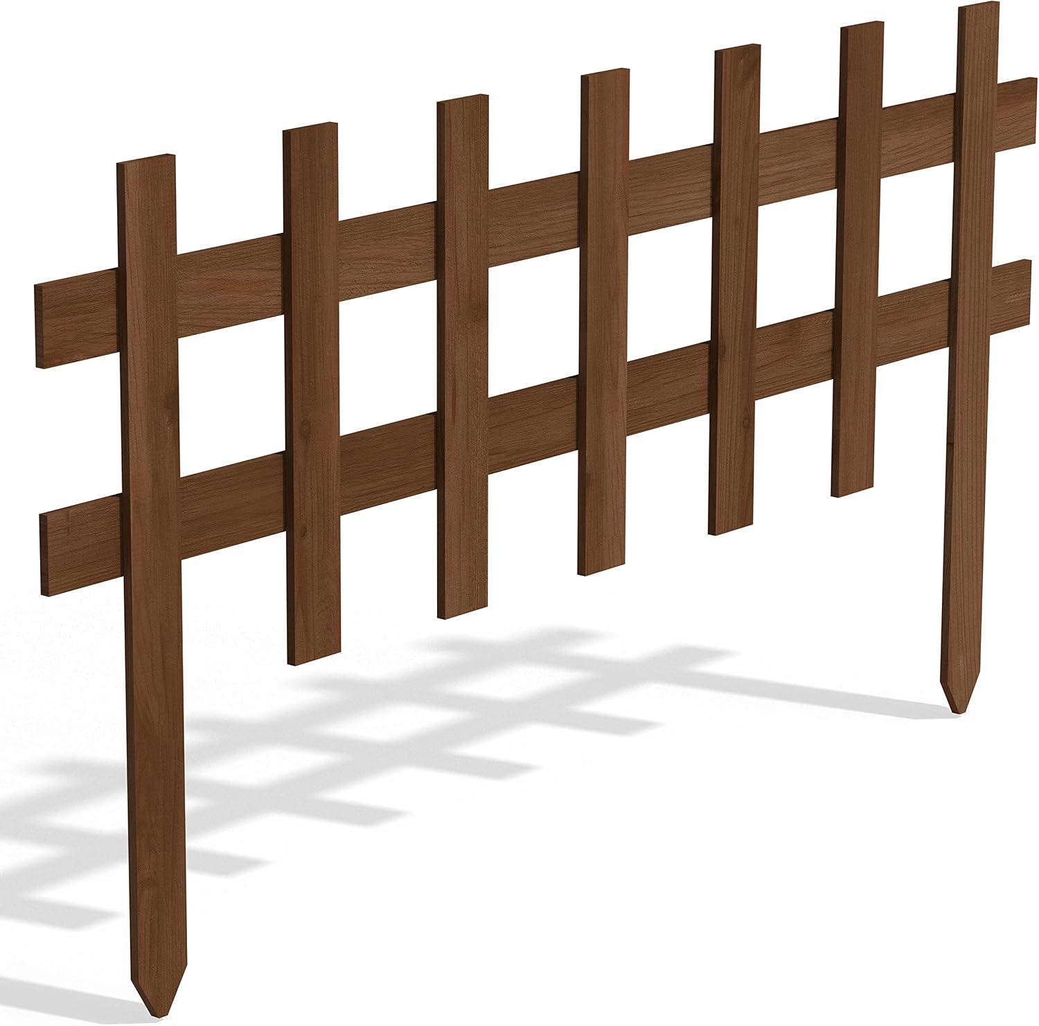 Deluxe Picket Wooden Fence - 18" L x 36" W (Pack of 12)