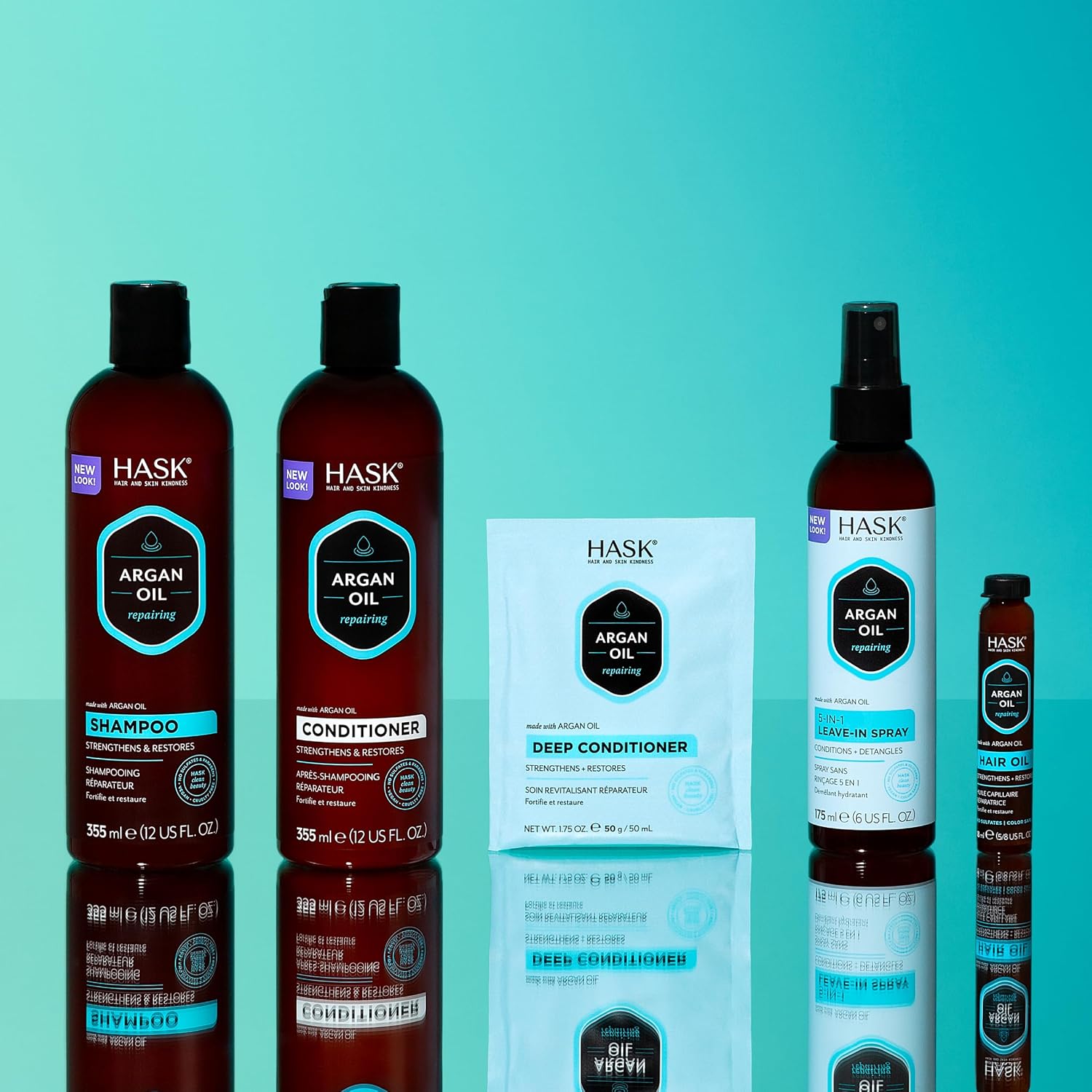 HASK Biotin Boost Thickening Shampoo + Conditioner Set | Adds Fullness, Strengthens, Volumizes, Sulfate-Free, Paraben-Free, Gluten-Free, Color Safe | 12oz each