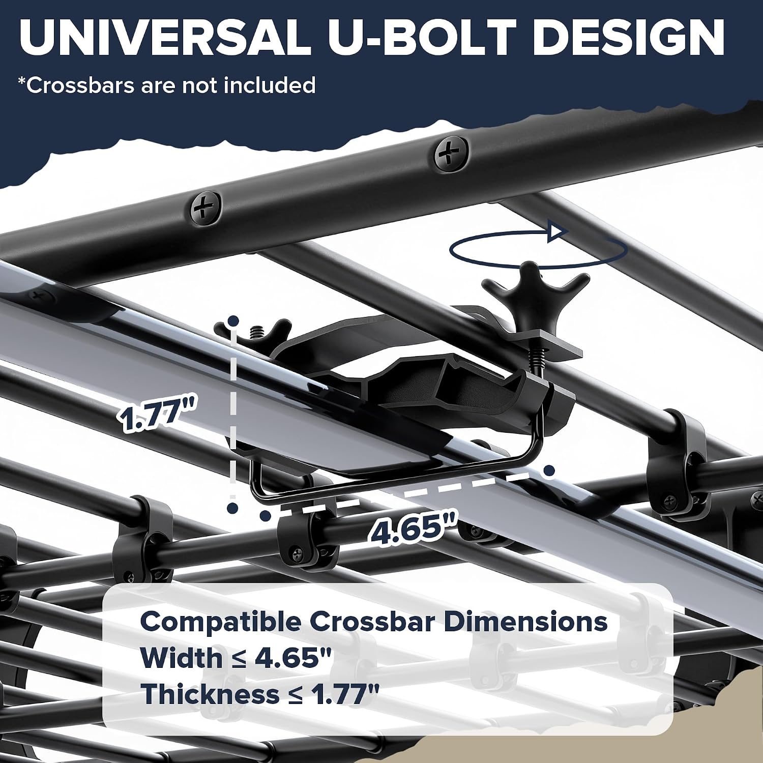 2-in-1 Foldable Fairing Roof Rack Cargo Basket (Deflector & Flat Mode), 64" x 39" Heavy Duty Steel Rooftop Carrier, 250 lbs Max Load, Fits SUV Truck Pickup for Kayaks, Canoes & Luggage
