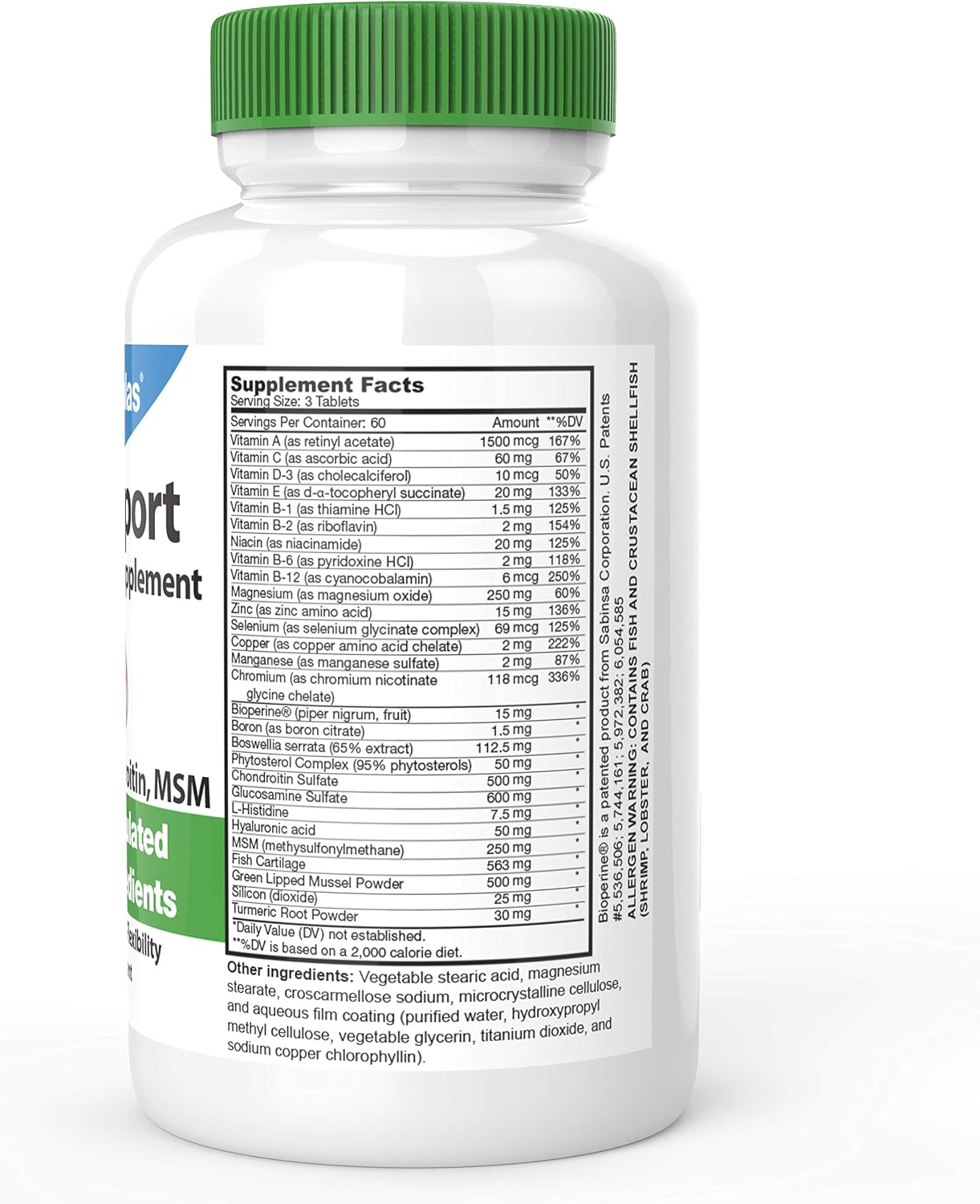 DrFormulas Joint Support Supplements for Men & Women | Glucosamine Chondroitin Msm, (Mendamine) 60 Day Supply