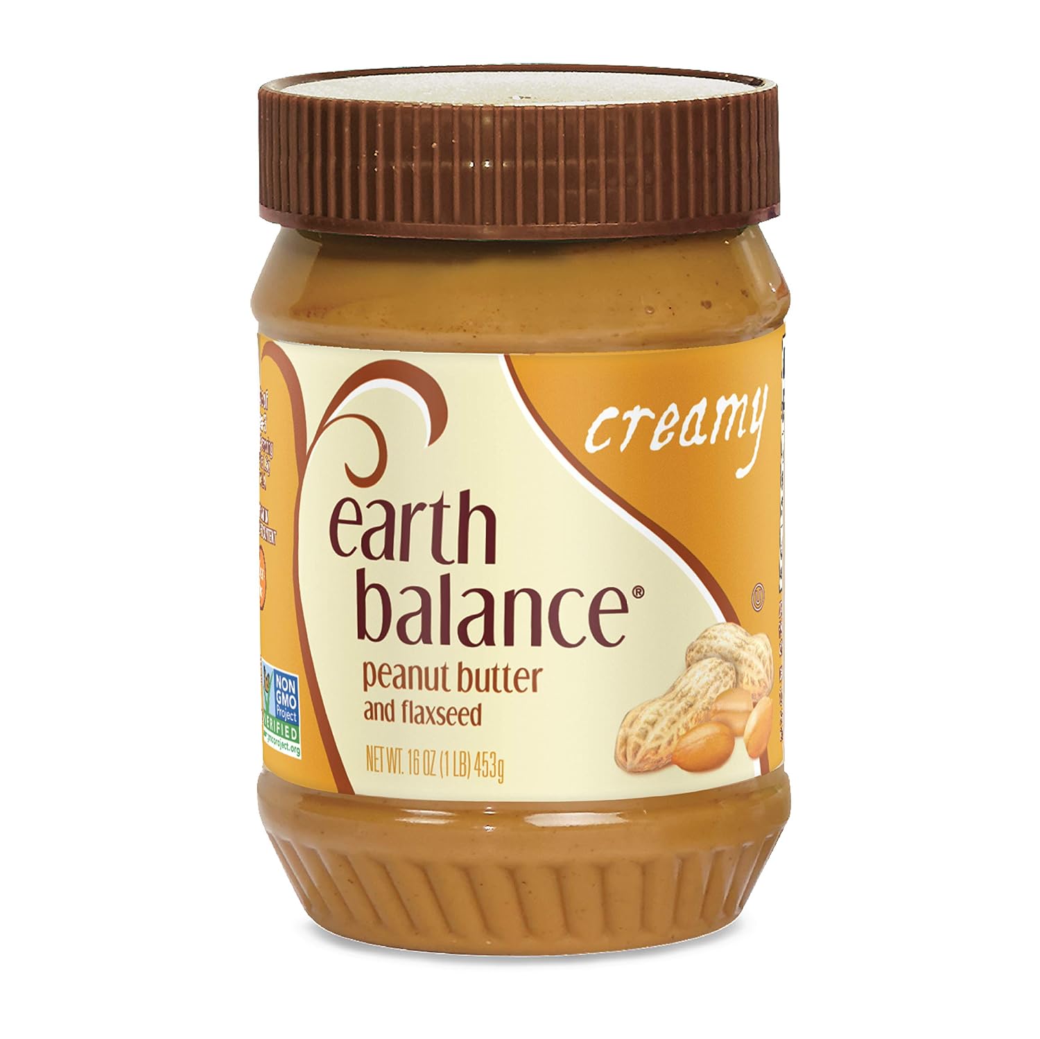 Earth Balance Creamy Peanut Butter and Flaxseed Spread, 16 oz.
