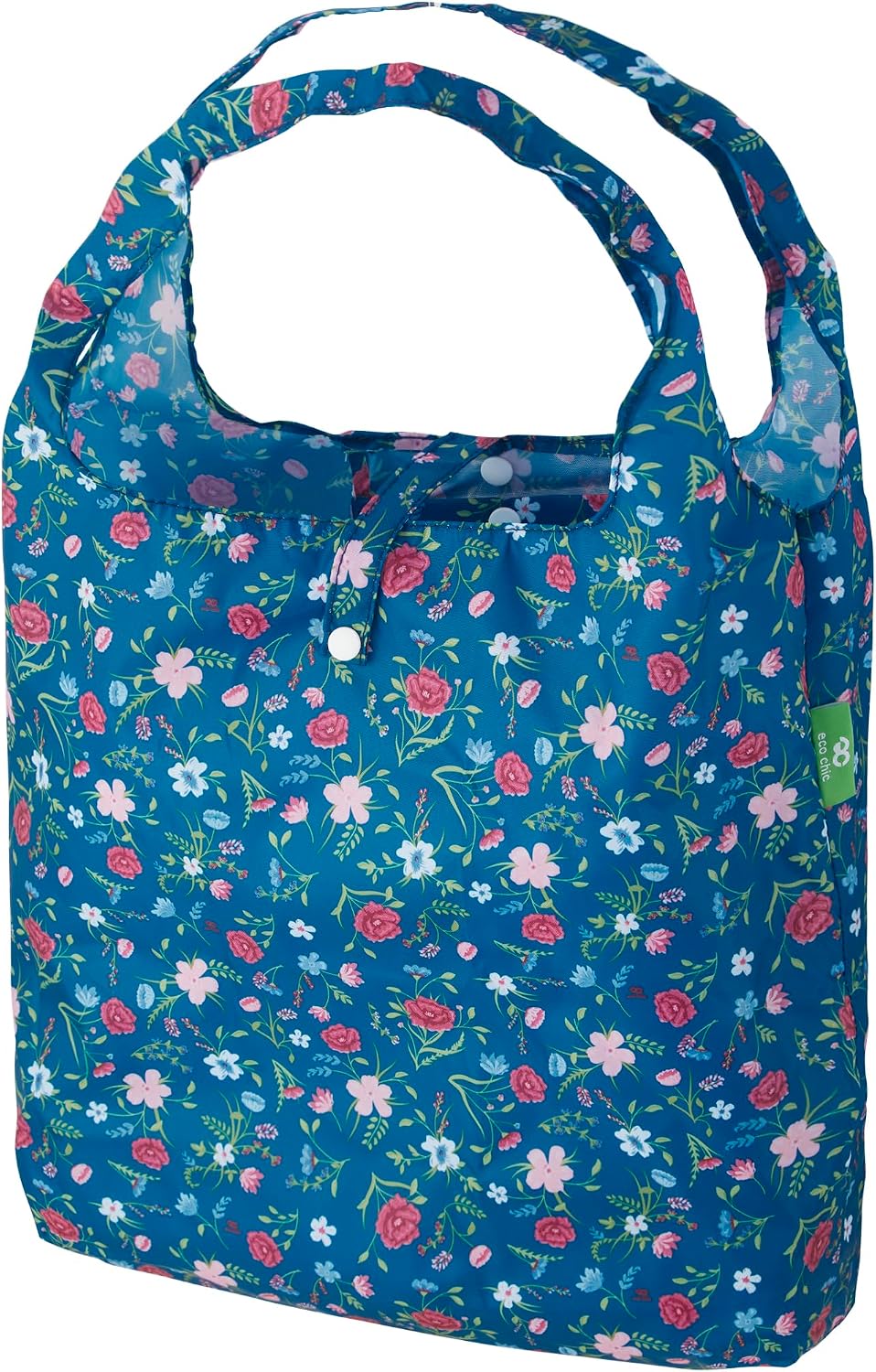 ECO CHIC Foldable Reusable Grocery Bags - Lightweight, Recycled & Reusable Shopping Bag - Waterproof Packable Tote