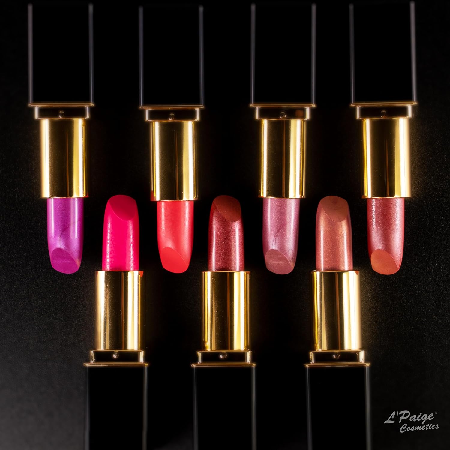 L’Paige Rosy Pearl Lipstick | Sheer Neutral Rose Lip Color | Aloe Vera Moisturizing Formula | Long-Lasting Hydrating Finish | Soft Silvery Pink Shade L56