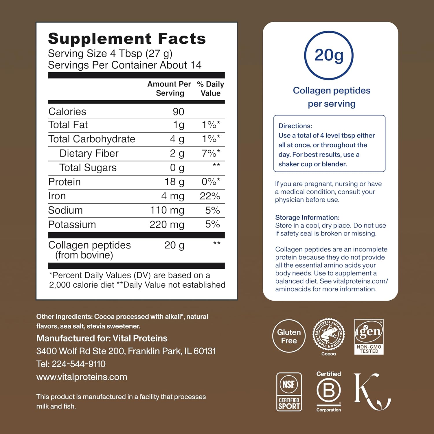 Vital Proteins Collagen Peptides Powder, Unflavored Stick Packs, 20 Count | 10g Hydrolyzed Collagen Peptide Per Packet, Supports Hair Skin & Nails, Travel-Friendly Stick Packs, 20 Servings