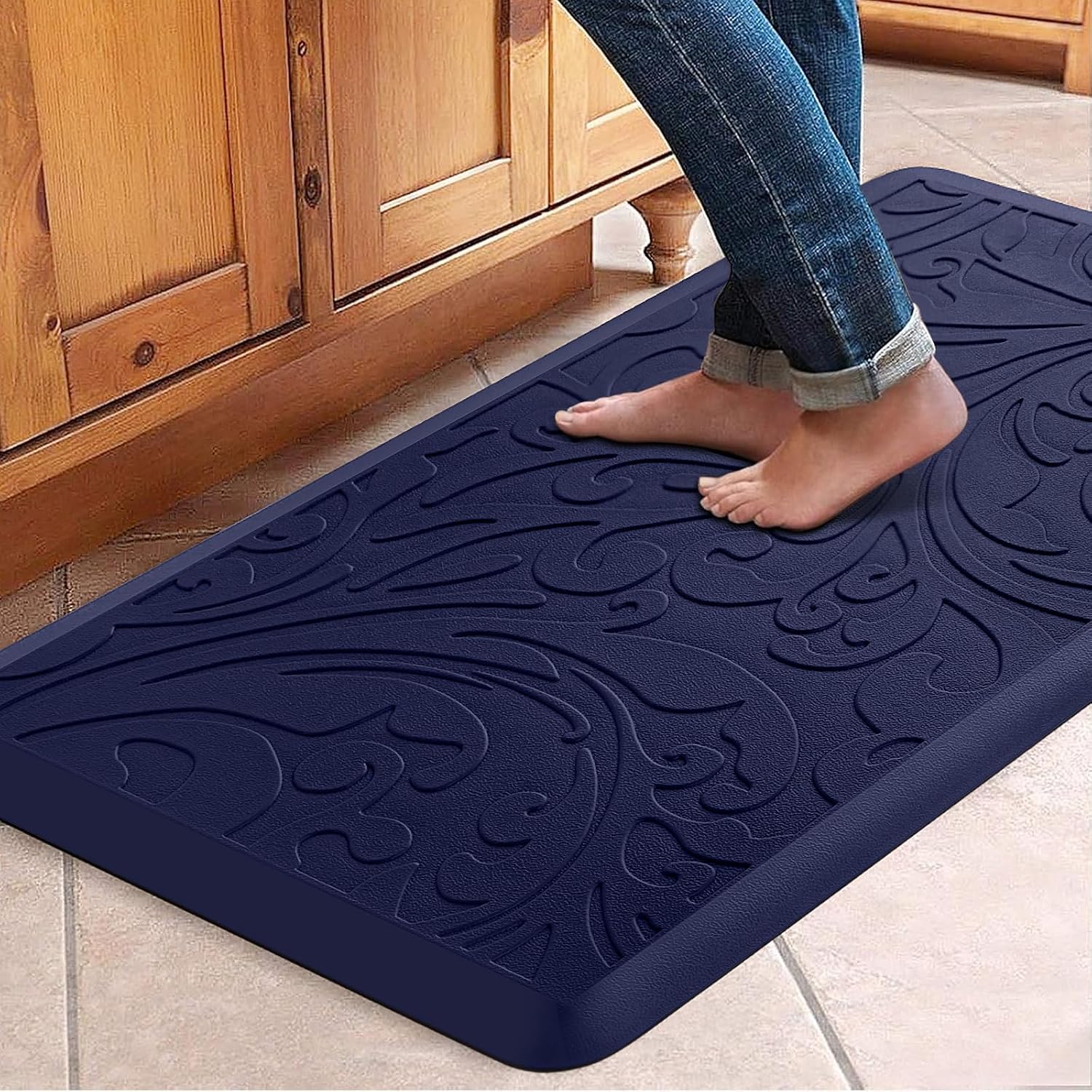 Kitchen Mat Cushioned Anti-Fatigue Comfort Standing Mat Rug for Home,Office