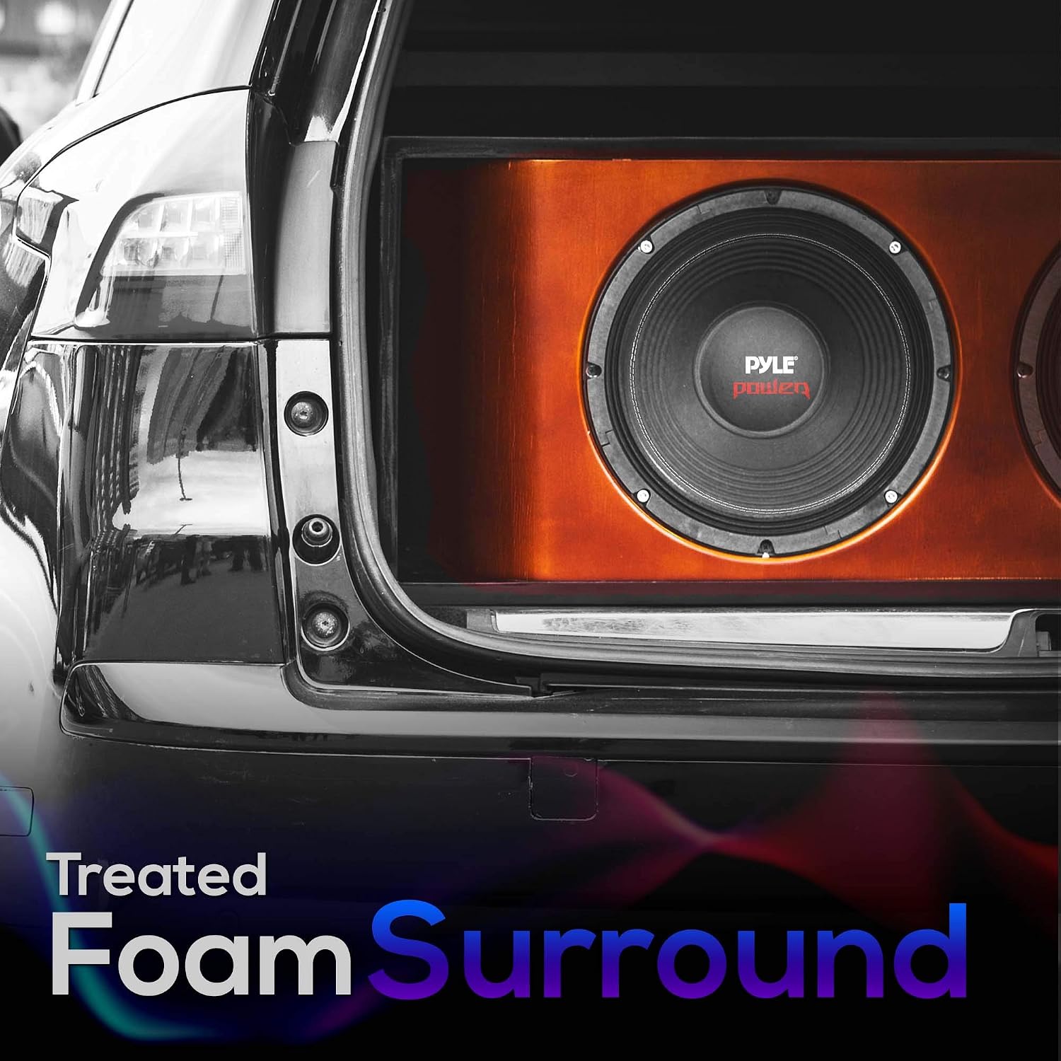 Pyle 8" Car Subwoofer Speaker - 800 Watt Dual 4 Ohm Voice Coil, Treated Foam Surround, Non-Pressed Paper Cone, 60oz Magnet - Powerful Vehicle Audio Bass Woofer for Car Stereo Systems - PLPW8D (Black)