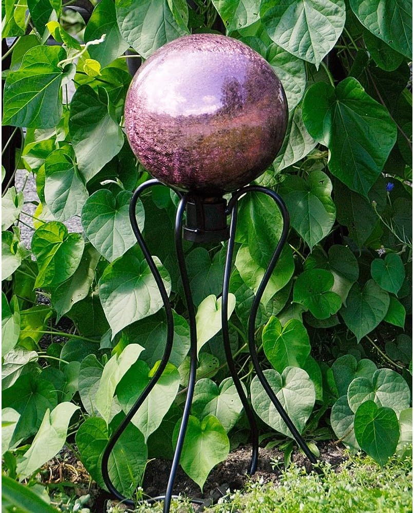 Achla Designs G10-FG-C Gazing, Fern Green 10 inch Glass Garden Globe Ball Sphere, 10