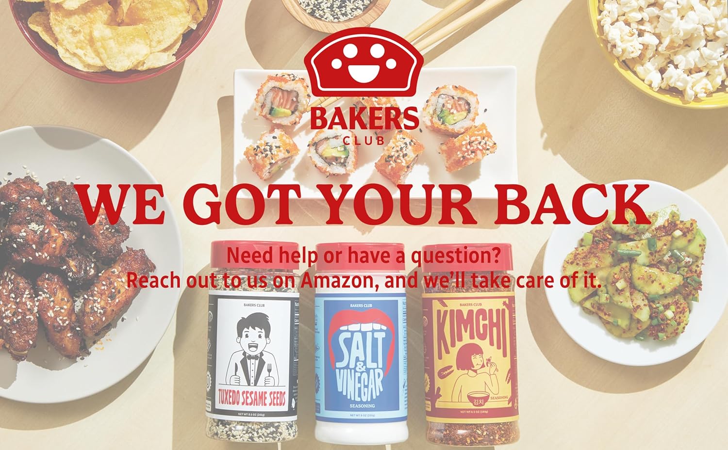 Bakers Club 8.5oz Mixed Black and White Sesame Seeds - Tuxedo blend for Sushi, Tuna, Stir Fry, Bread, Poke Bowls - Kosher, Gluten Free