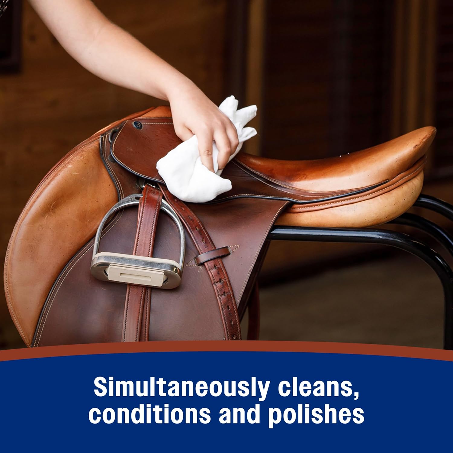Farnam Leather New Easy-Polishing Glycerine Saddle & Leather Cleaner, 32 oz | Conditions Saddles and Leather Tack, Moisturizing, and Protects Against Moisture