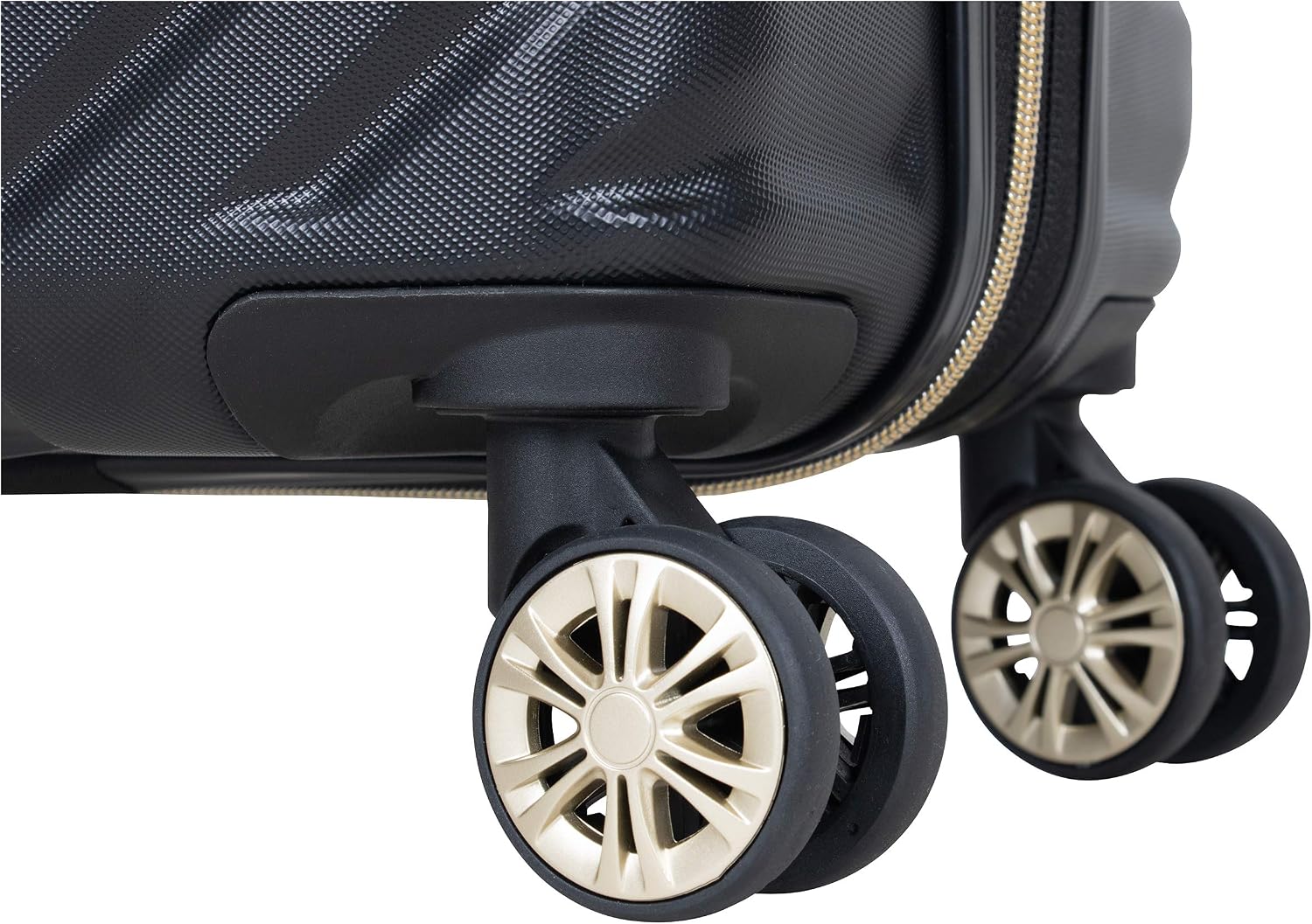 Kenneth Cole REACTION Madison Square Lightweight Hardside Chevron Expandable Spinner Luggage, Black, (28-Inch Checked)