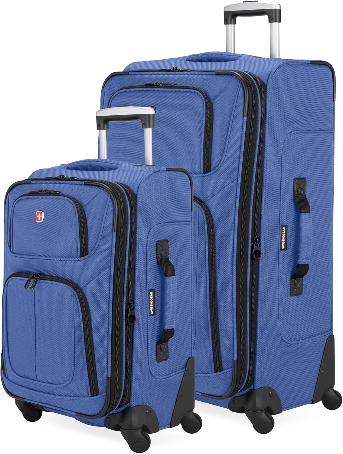 SWISSGEAR Sion Carry-On Spinner Luggage, Softside Expandable, Lightweight Suitcase, Dark Grey, 22.75-Inch