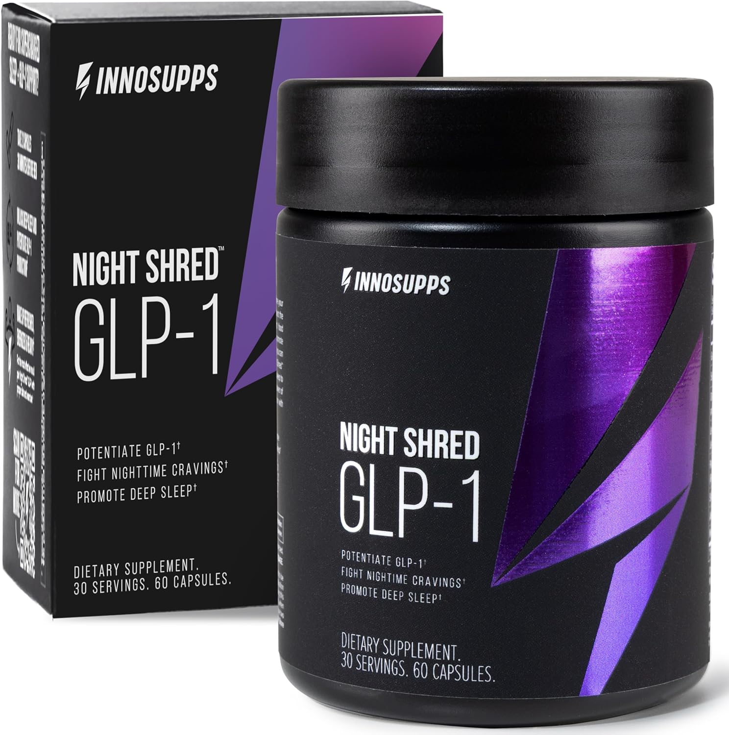 Night Shred Night Time Fat Burner & Natural Sleep Support, 30 Servings