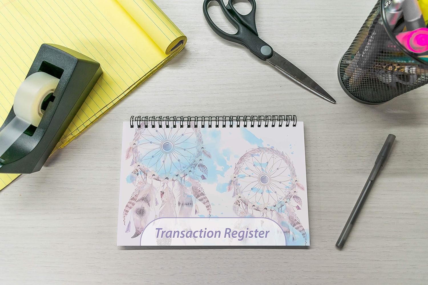 Top Spiral Bound Dream Catcher Checkbook/Transaction Register