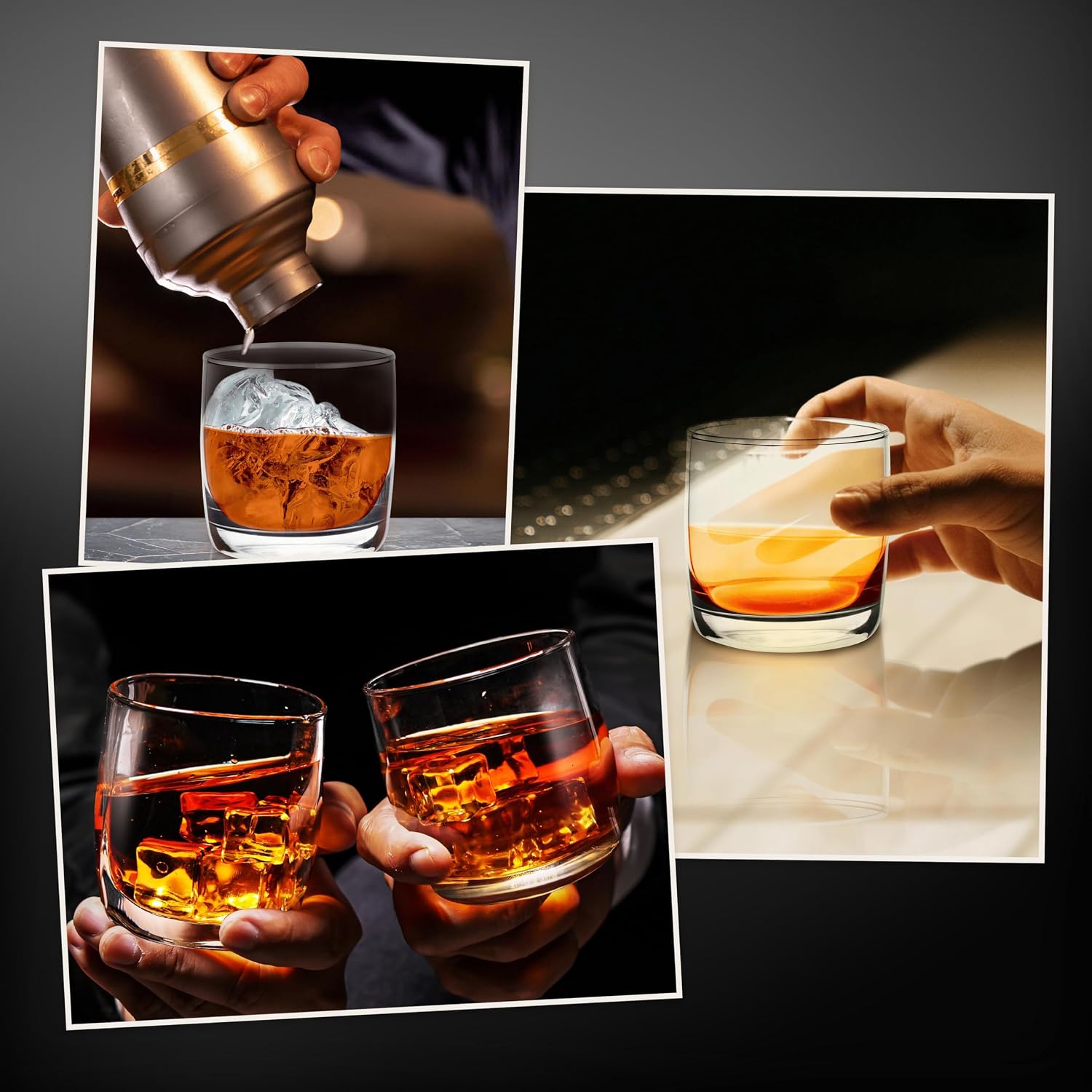 DISCOUNT PROMOS Custom Whiskey Glasses 10 oz Set of 10/50/100, Personalized Bulk Pack - Heavy Base Old Fashioned Glass, Perfect for Scotch, Bourbon