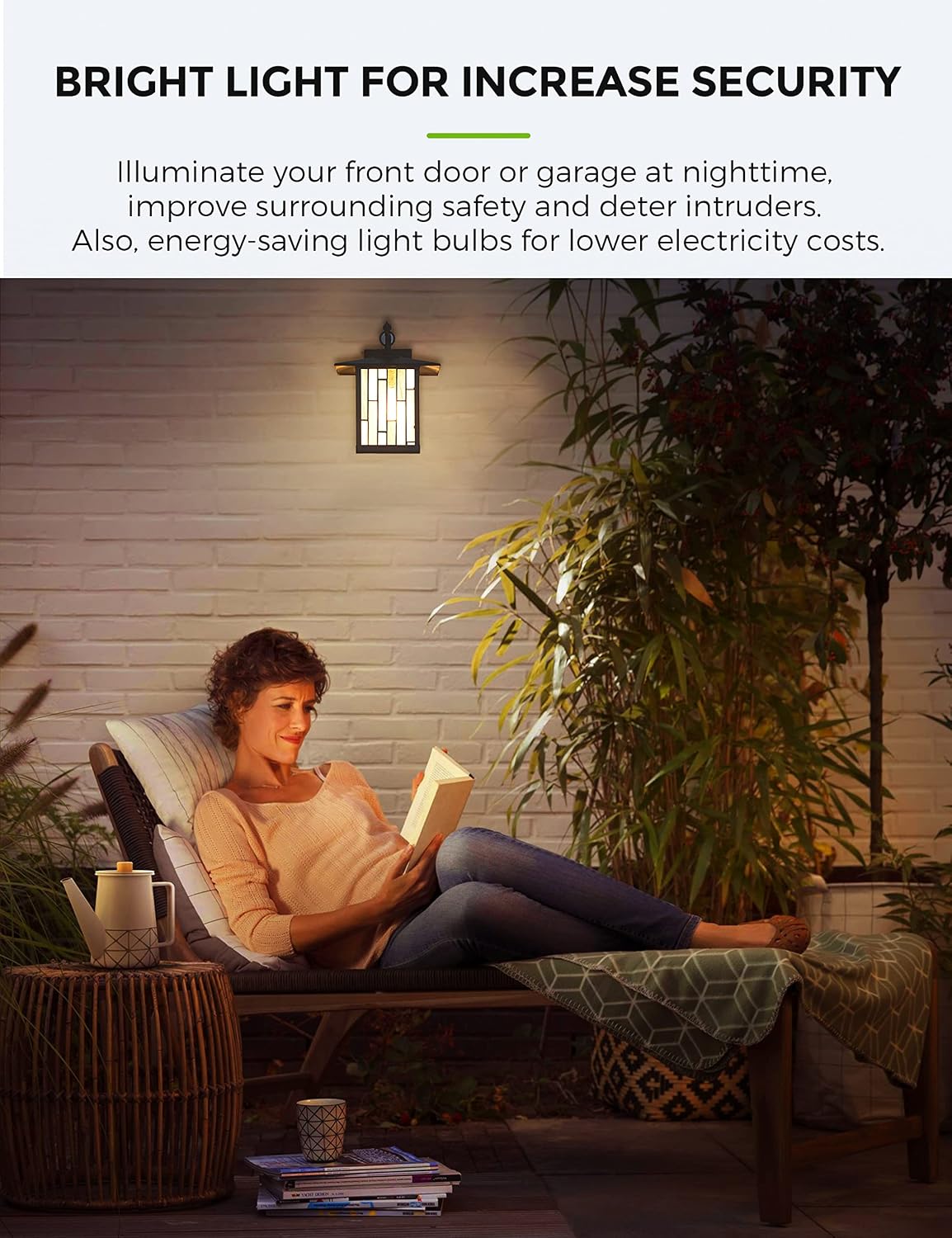 LOHAS Dusk to Dawn Sensor Light Bulbs, 40W Equivalent LED Outdoor Lighting