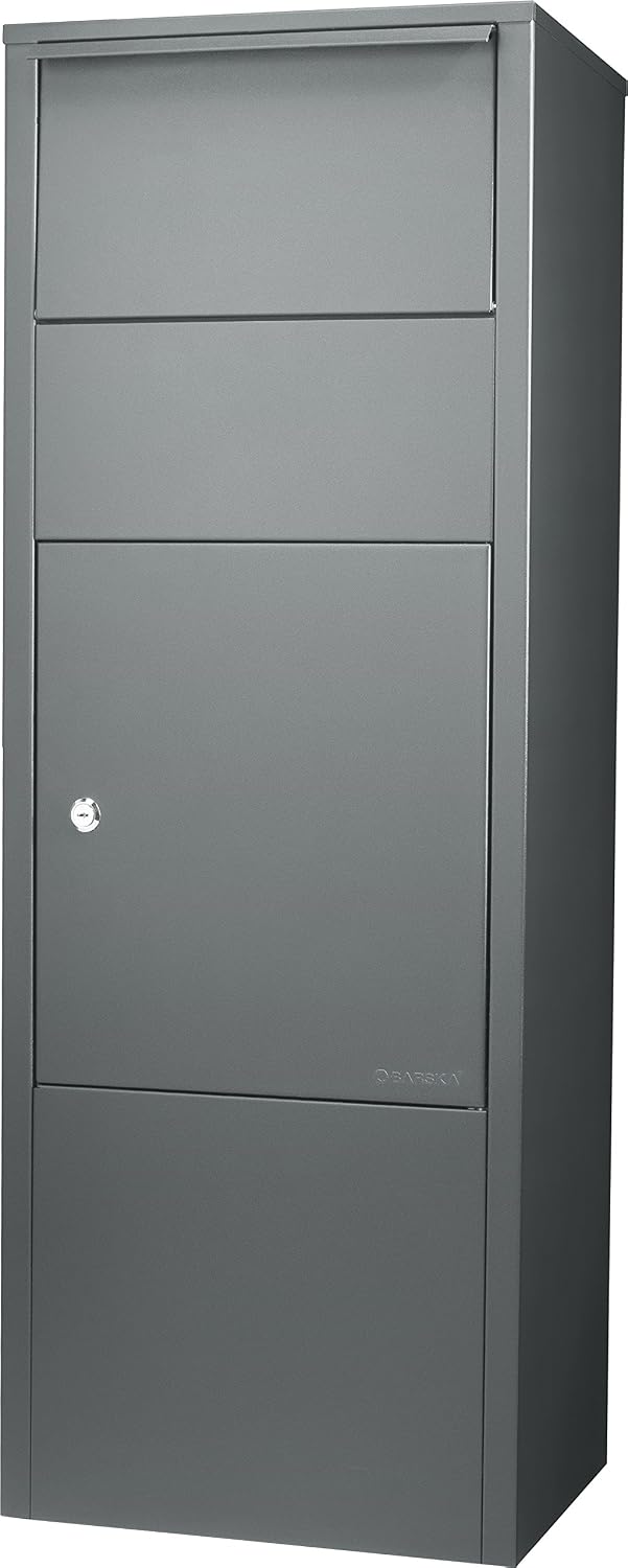Large Steel Freestanding Floor Parcel Lockable Drop Slot Mail Box