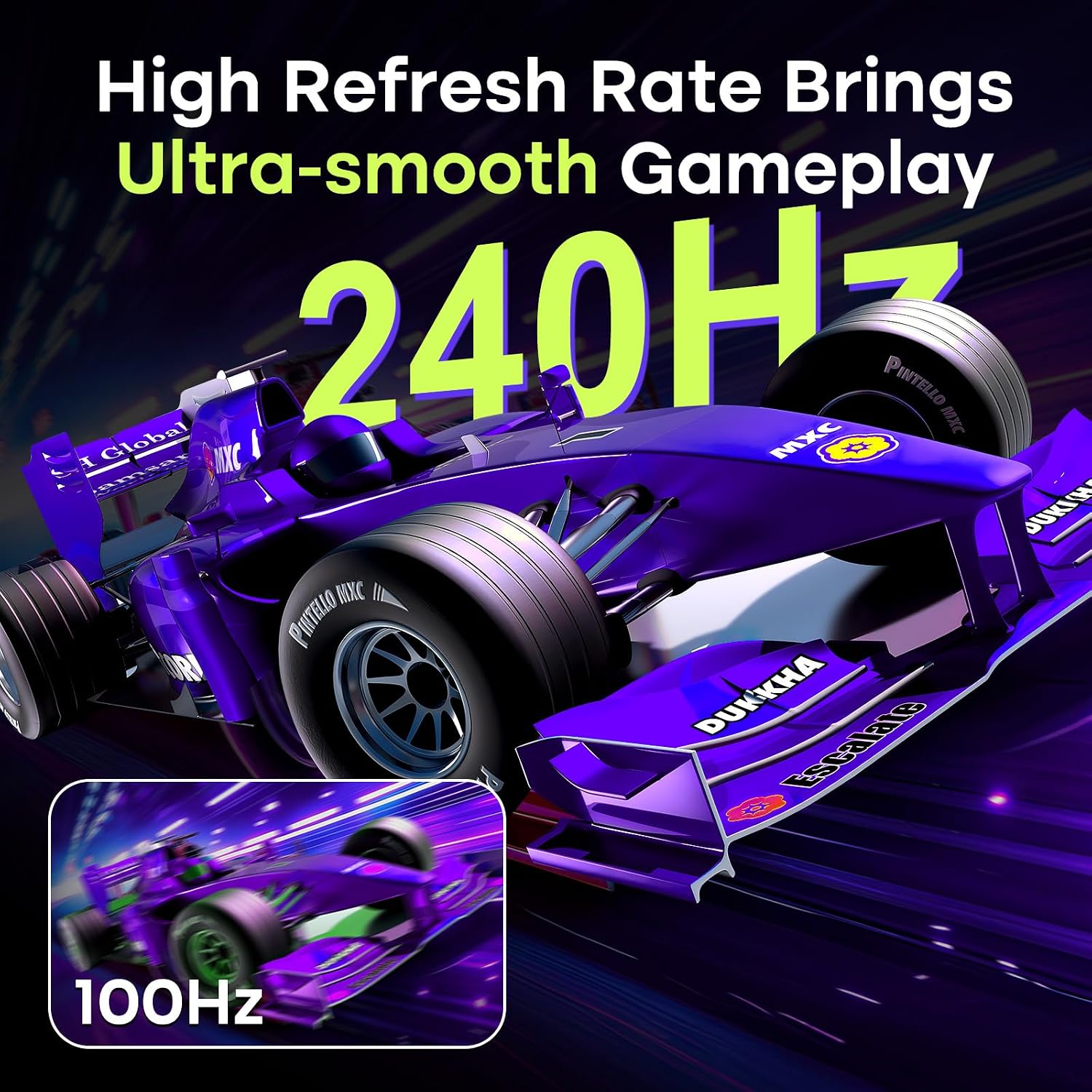 Amzfast 34 Inch Curved Monitor 240Hz UWQHD (3440x1440) Gaming Monitor, 1ms G-SYNC Compatible, 1500R, PIP/PBP, HDR400, 96% DCI-P3, Tilt/Swivel/Height Adjustable, TÜV Rheinland, HDMI 2.1, AMZG34C8 Pro