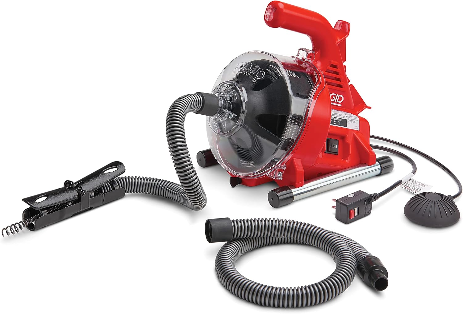 RIDGID 55808 PowerClear 120-Volt Drain Cleaning Machine Kit for Tubs, Showers, and Sinks, Drain Cleaner Machine Kit with AUTOFEED, Inner Core Cable