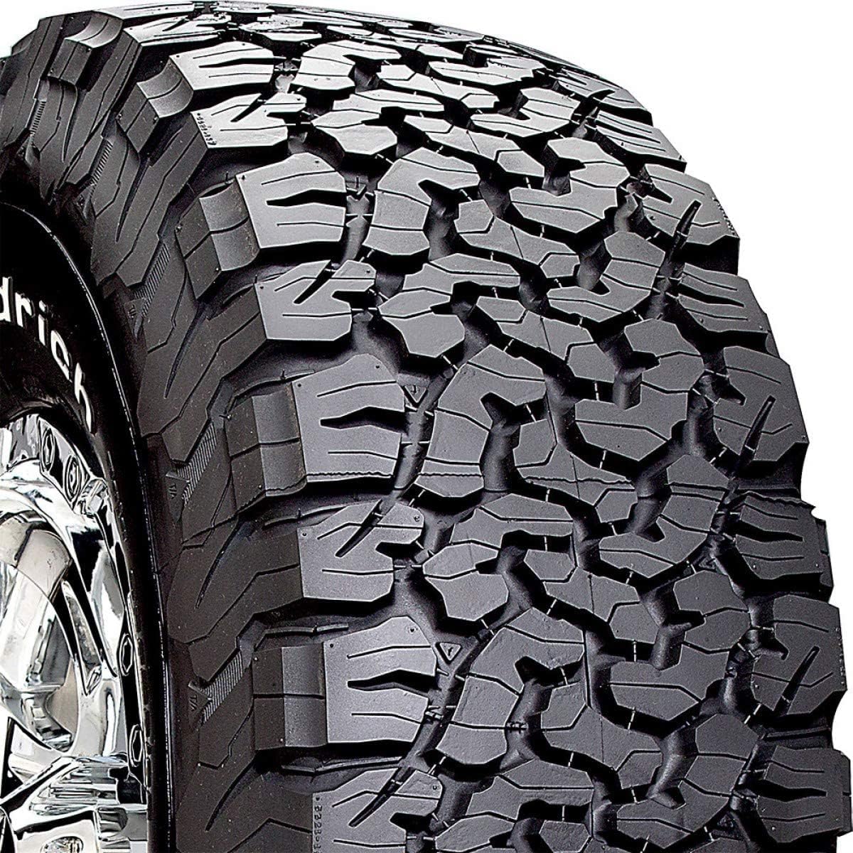 BFGoodrich All Terrain T/A KO2 Radial Car Tire for Light Trucks, SUVs, and Crossovers, LT265/70R16/E 121/118S | Light Truck All Terrain All Weather Traction 121/118S Rated E (10 Ply) Radial Construction Outlined Raised White Letters Tire