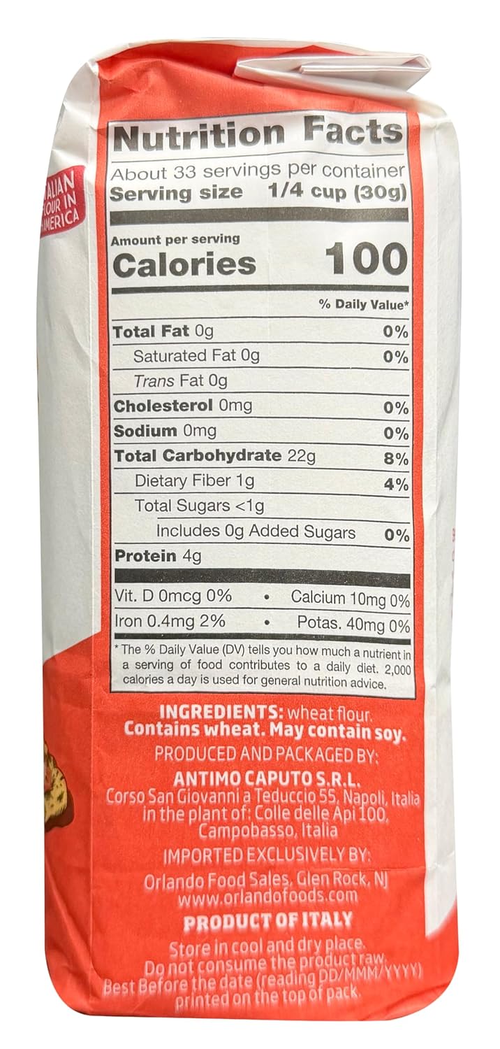 Antico Molino Napoli Antimo Caputo '00' Flour 2.2 Lb (Pack of 3)