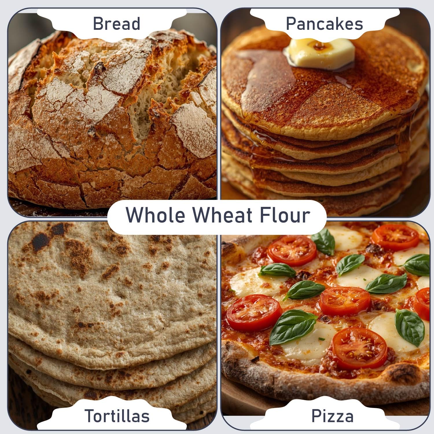 Great River Milling Organic Whole Wheat Flour, High Protein, 25 lb
