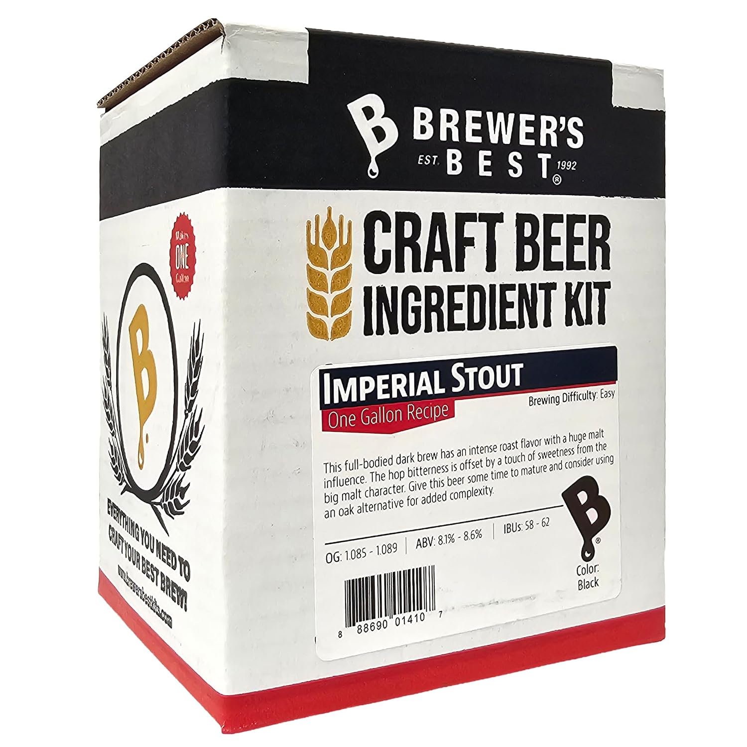 Brewer's Best One Gallon Home Brew Beer Ingredient Kit (Imperial Stout)