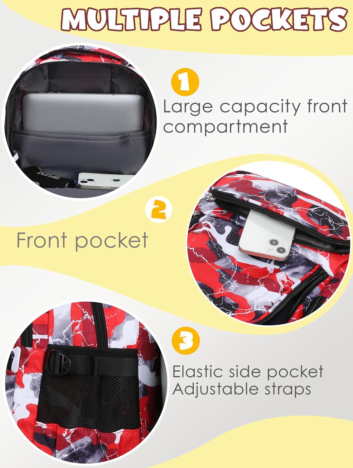 BLUEFAIRY Kids Backpack for Boys Elementary Book Bags Primary Middle School Bookbags for Childs Water Resistant Back to School Gifts Son Mochila