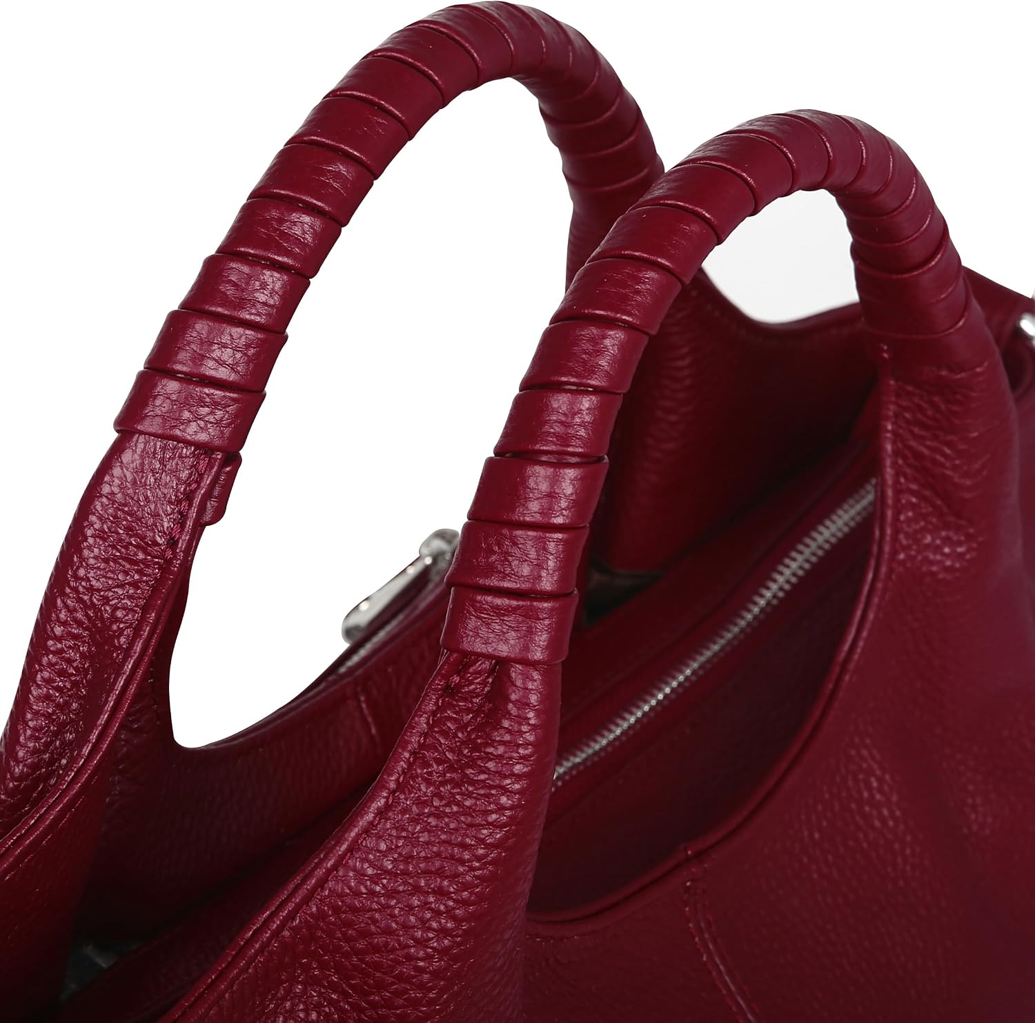 Iswee Leather Satchel Women Purse and Handbag Crossbody Shoulder Bag Hobo | Genuine Cowhide Leather Tote Top Handle Bag Soft & Durable Medium Size Bags with Detachable Multiple Pocketbooks Trendy