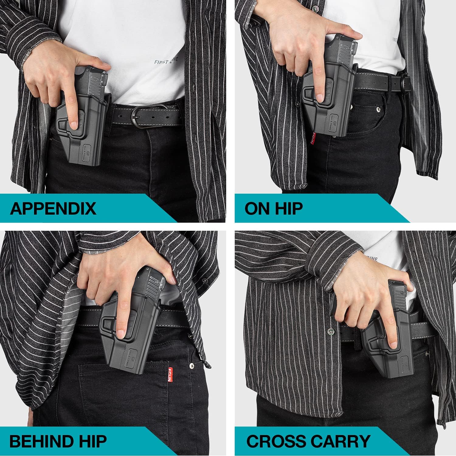 Taurus G2C Holster, Taurus G3C Holster, 9mm/.40 Cal OWB, Level II Paddle