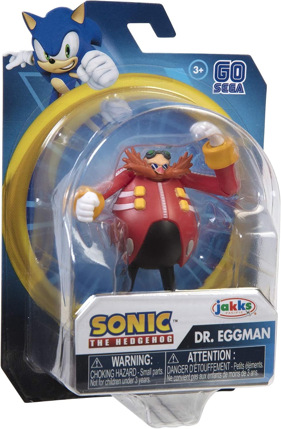 JAKKS Pacific Sonic The Hedgehog 2.5-Inch Action Figure Dr. Eggman Collectible Toy