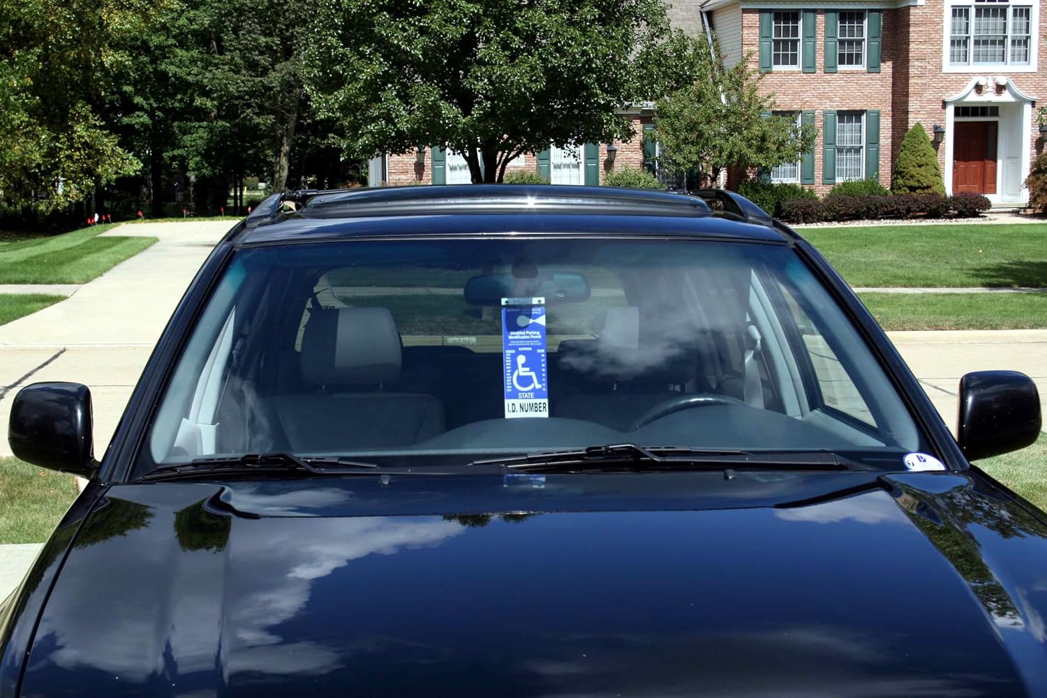 Gold - Handicap Placard Holder by JL Safety. A Novel Way to Protect