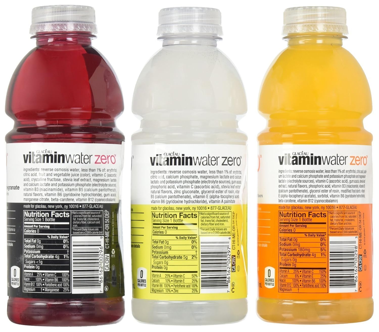 Glaceau Vitamin Water Zero Variety Pack, 20 Fl Oz (Pack of 20)